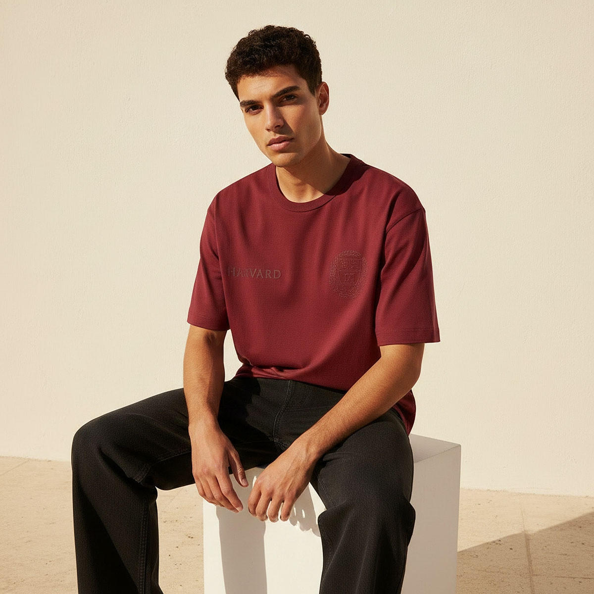 Harvard University Regular Fit Crew Neck Short Sleeves T-shirt-men-clothing-tshirtsandpolos-tshirts-image-5