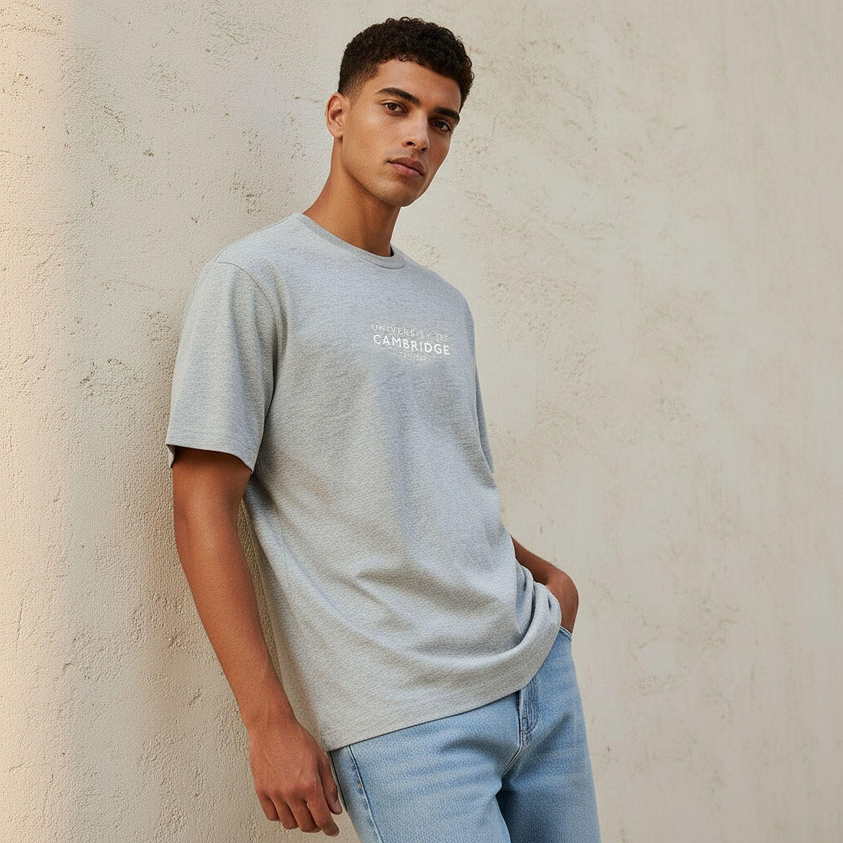 University of Cambridge Regular Fit Crew Neck Short Sleeves T-shirt-men-clothing-tshirtsandpolos-tshirts-image-1