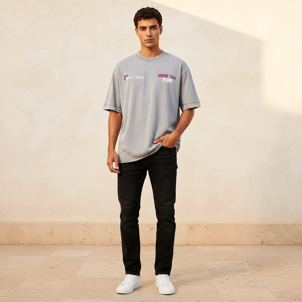 Ford Mustang Men Regular Fit Crew Neck Short Sleeves T-shirt-men-clothing-tshirtsandpolos-tshirts-image-3