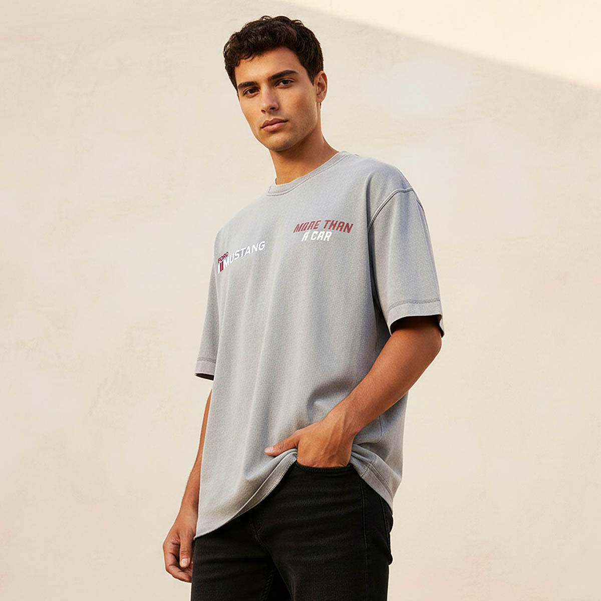 Ford Mustang Men Regular Fit Crew Neck Short Sleeves T-shirt-men-clothing-tshirtsandpolos-tshirts-image-4