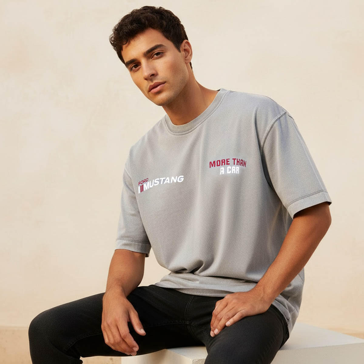 Ford Mustang Men Regular Fit Crew Neck Short Sleeves T-shirt-men-clothing-tshirtsandpolos-tshirts-image-5