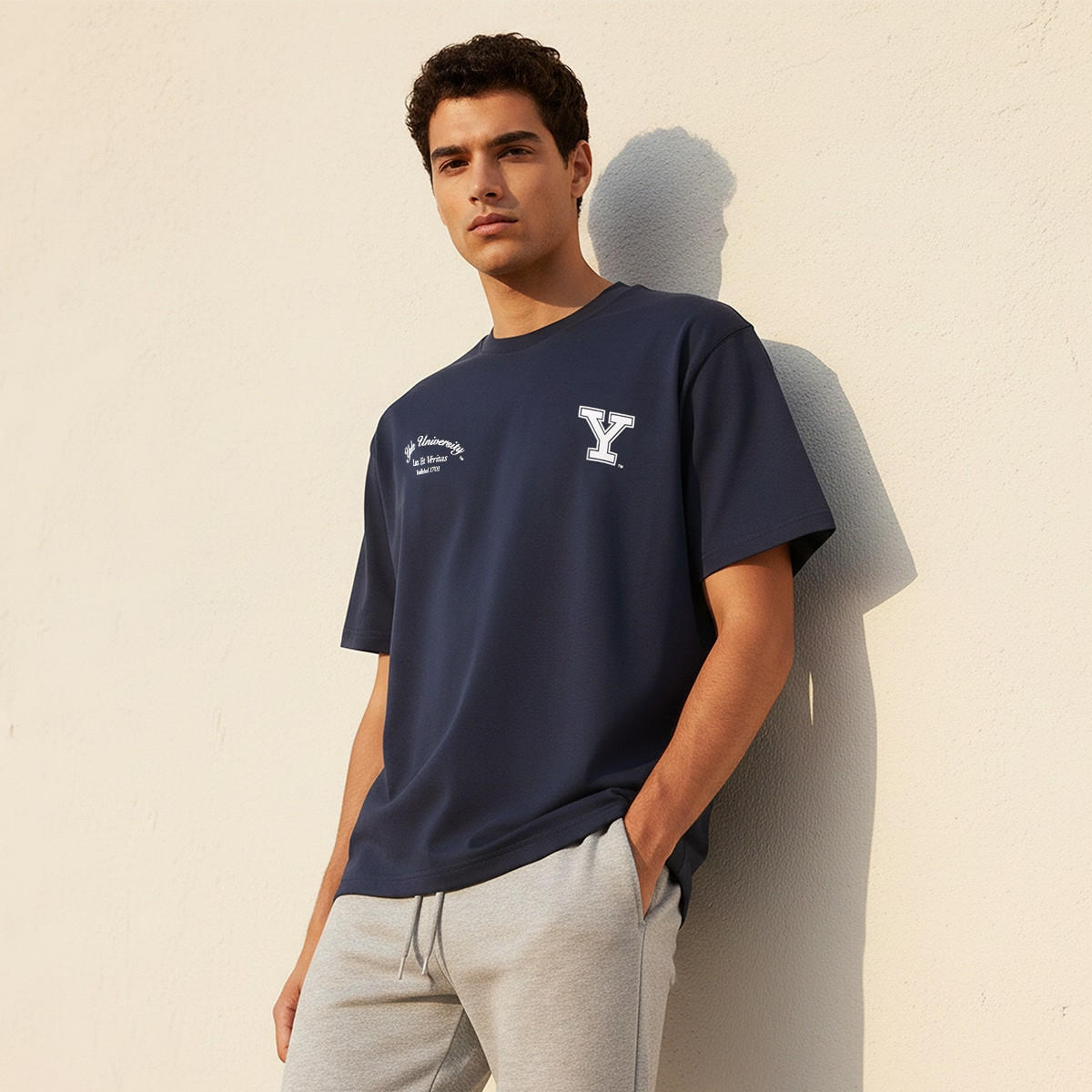 Yale University Regular Fit Crew Neck Short Sleeves T-shirt-men-clothing-tshirtsandpolos-tshirts-image-1