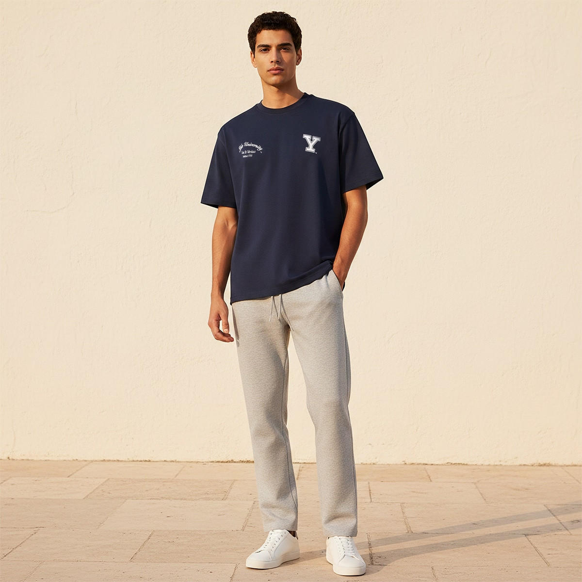 Yale University Regular Fit Crew Neck Short Sleeves T-shirt-men-clothing-tshirtsandpolos-tshirts-image-3