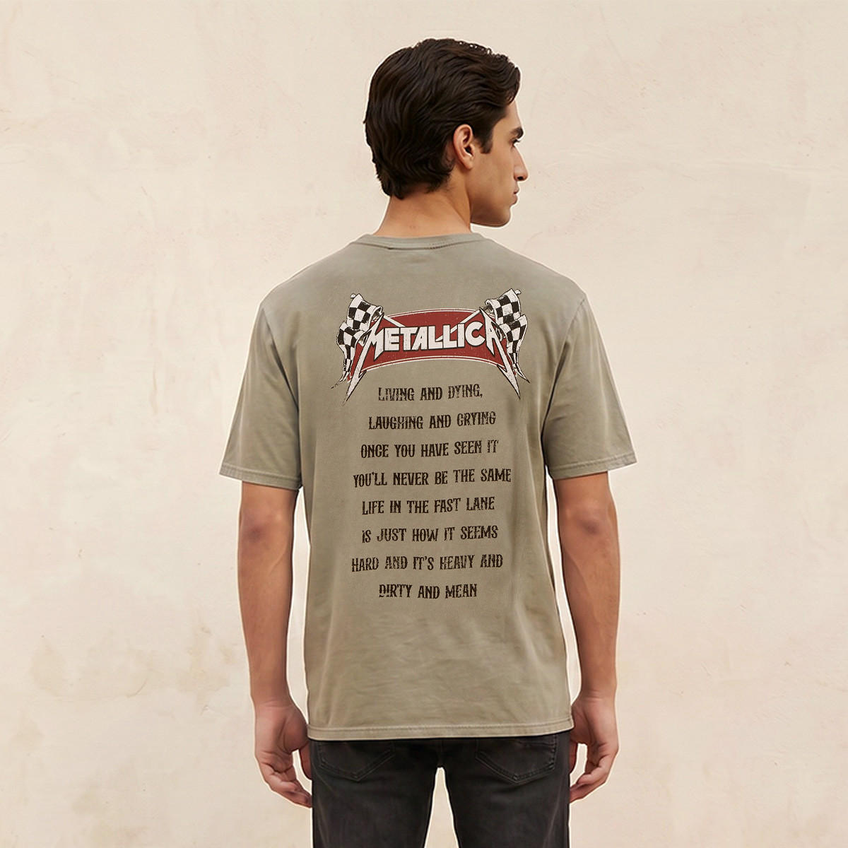 Metallica Regular Fit Crew Neck Short Sleeves Printed T-shirt-men-clothing-tshirtsandpolos-tshirts-image-1