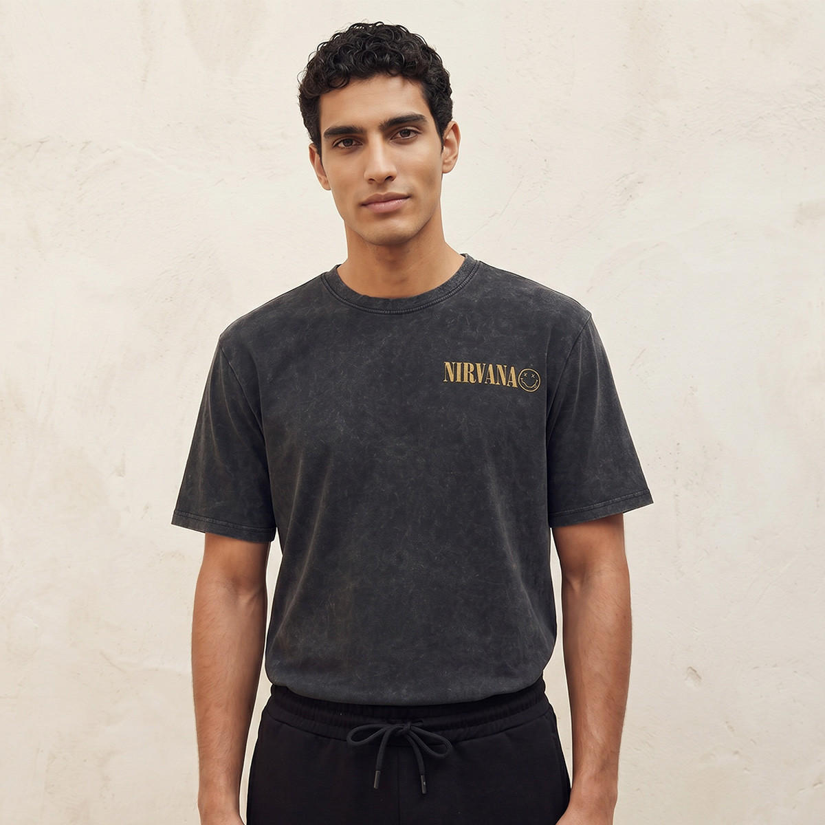 Nirvana Regular Fit Crew Neck Short Sleeves Printed T-shirt-men-clothing-tshirtsandpolos-tshirts-image-2