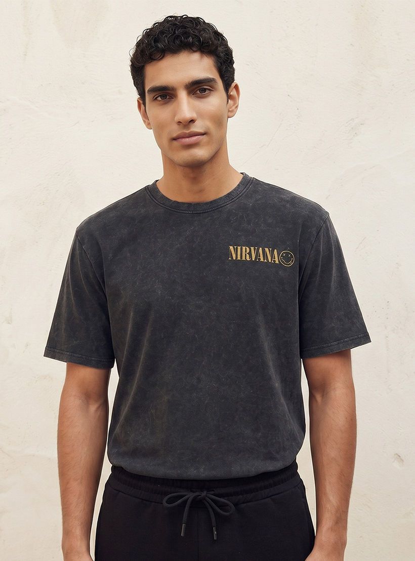 Nirvana Regular Fit Crew Neck Short Sleeves Printed T-shirt-men-clothing-tshirtsandpolos-tshirts-image-2