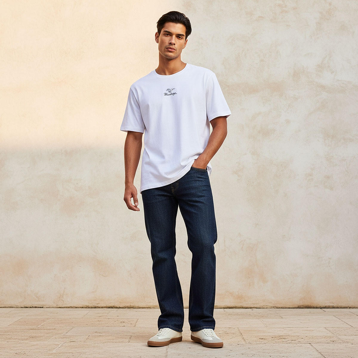 Mustang Regular Fit Crew Neck Short Sleeves Printed T-shirt-men-clothing-tshirtsandpolos-tshirts-image-3