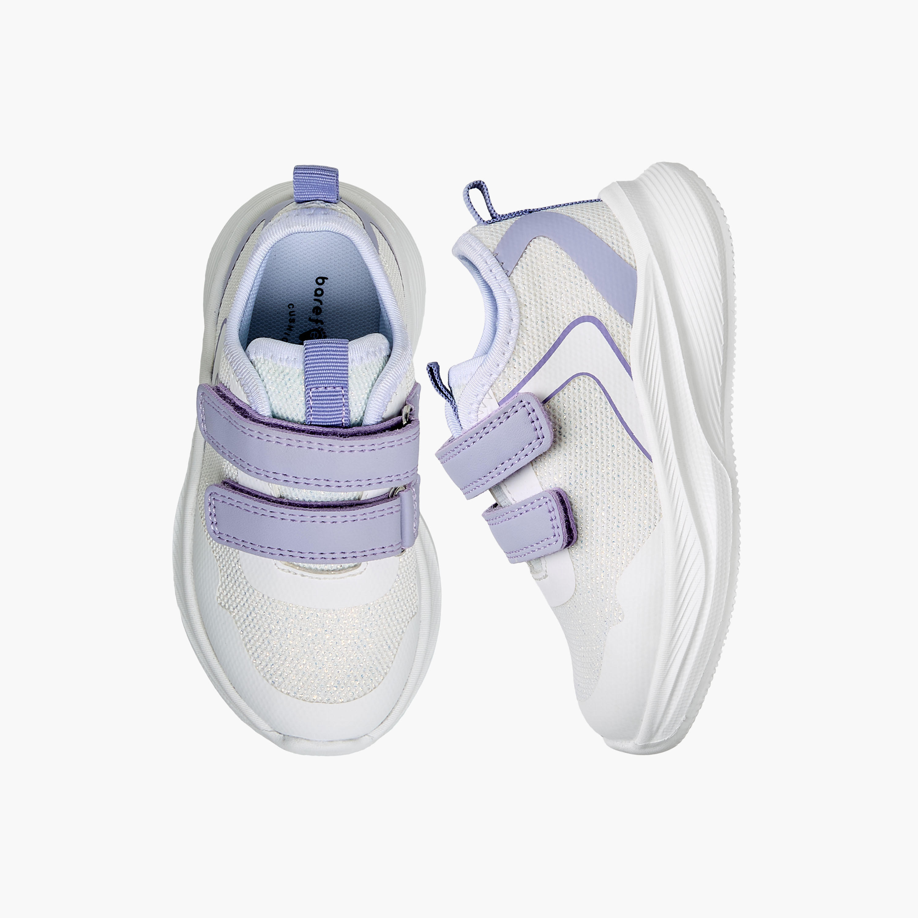 Barefeet Girls Hook and Loop Ankle Sneakers-girls-shoes-sneakers-image-1