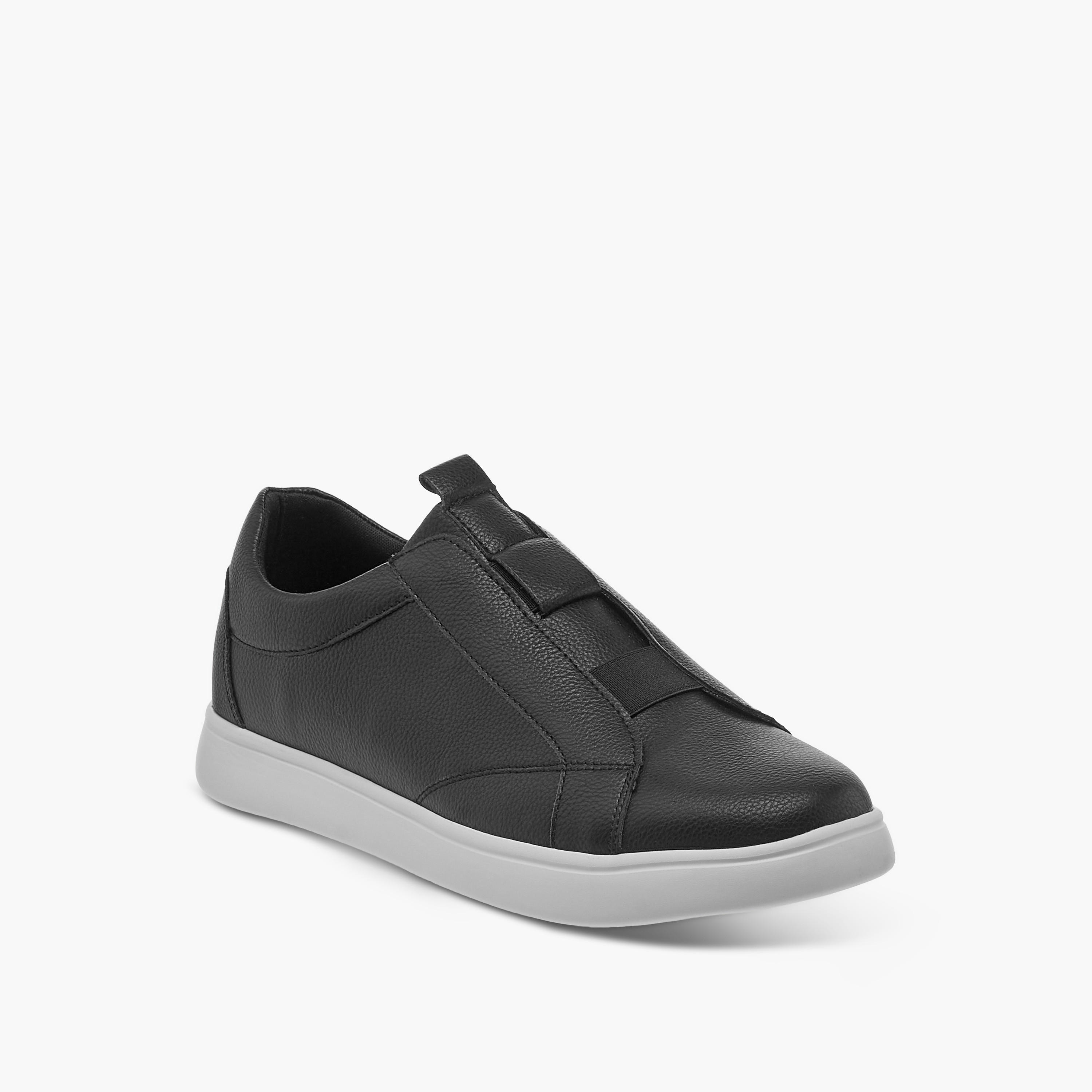 LBL by Shoexpress Textured Slip-On Sneakers with Pull Tabs-men-shoes-sneakers-image-2