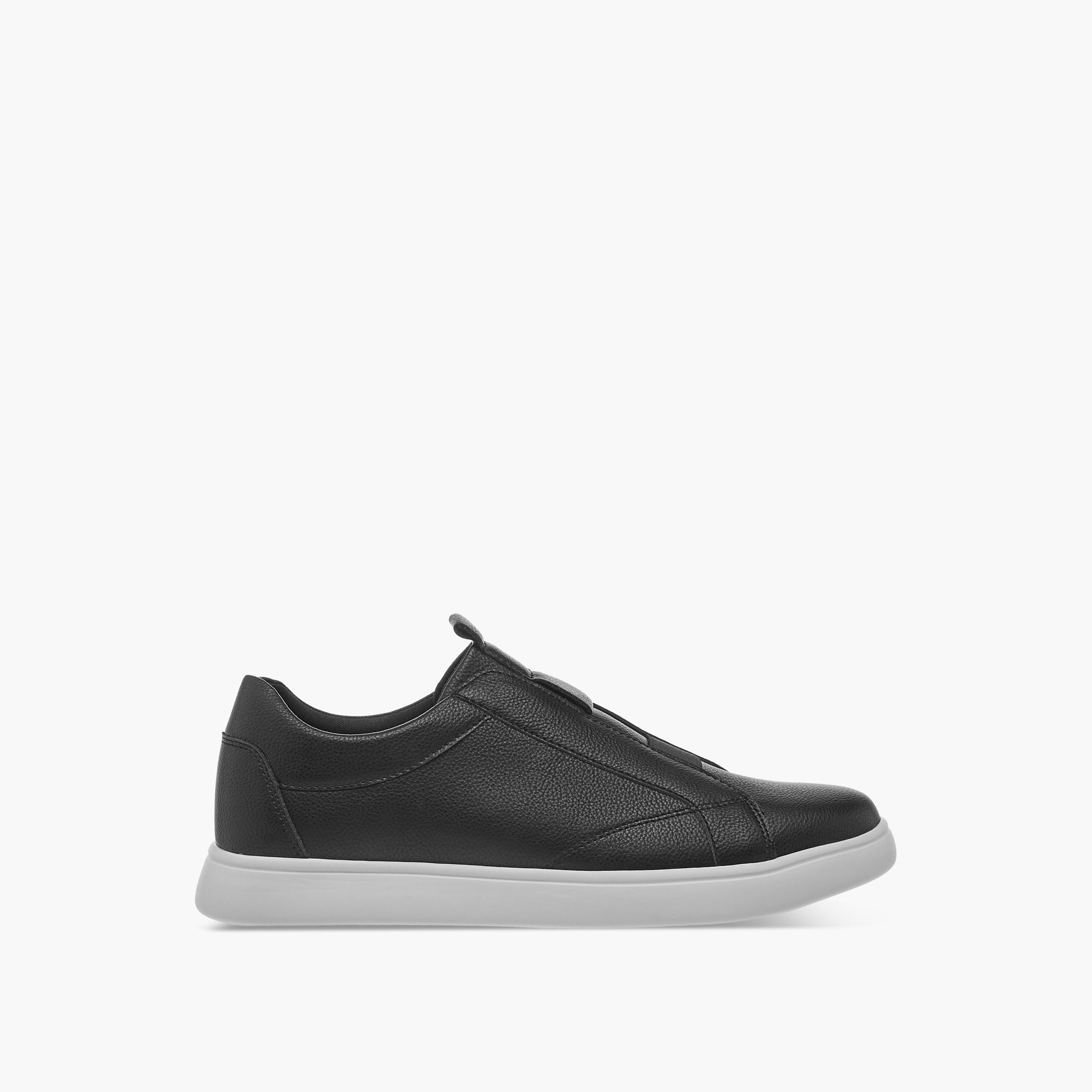LBL by Shoexpress Textured Slip-On Sneakers with Pull Tabs-men-shoes-sneakers-image-3