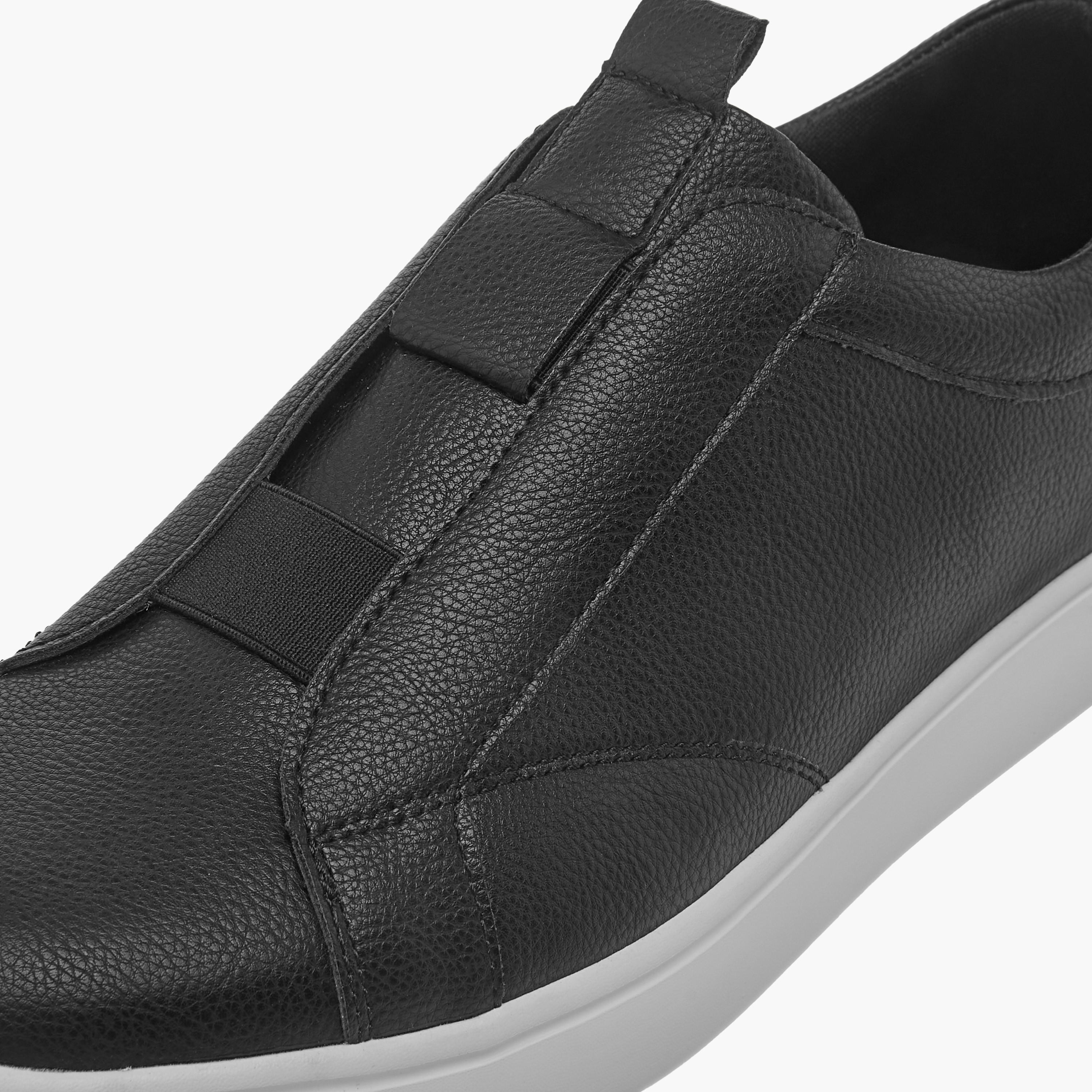 LBL by Shoexpress Textured Slip-On Sneakers with Pull Tabs-men-shoes-sneakers-image-4