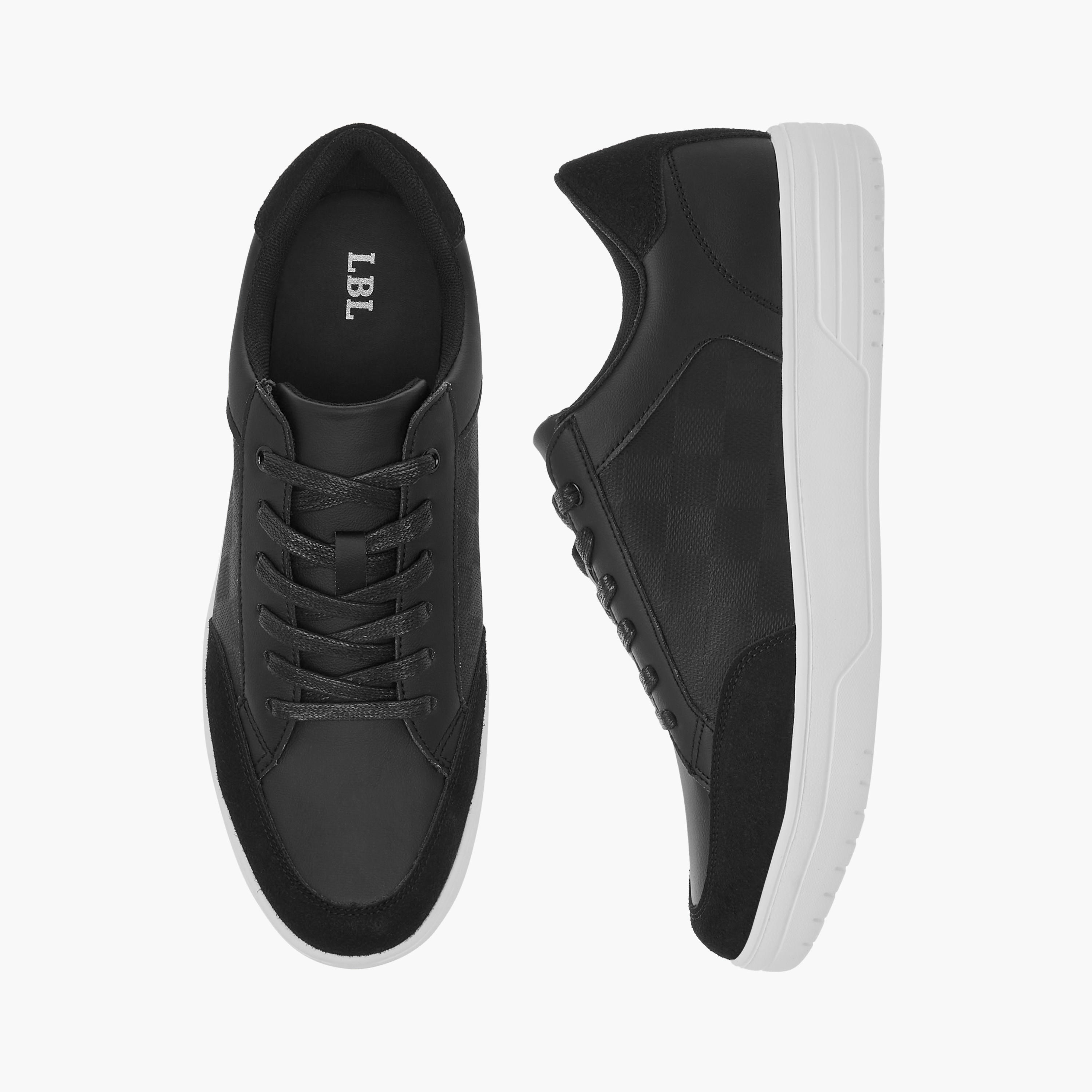 LBL by Shoexpress Panelled Lace-Up Sneakers-men-shoes-sneakers-image-1