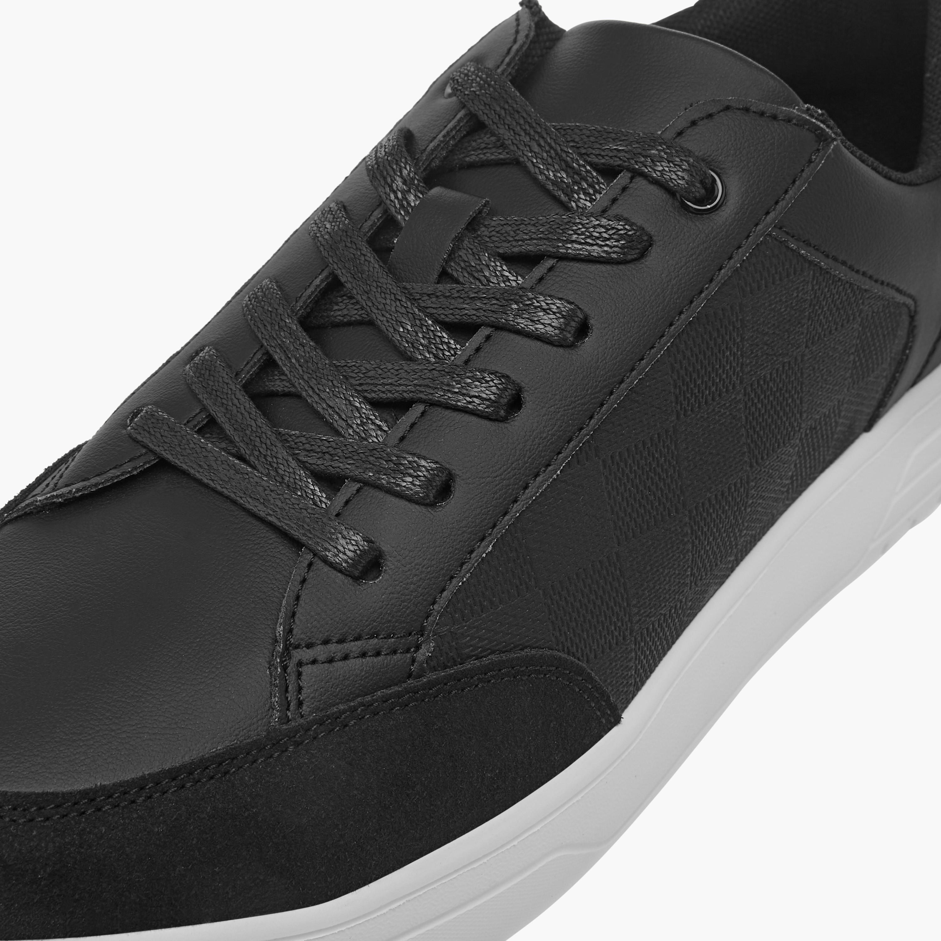 LBL by Shoexpress Panelled Lace-Up Sneakers-men-shoes-sneakers-image-4
