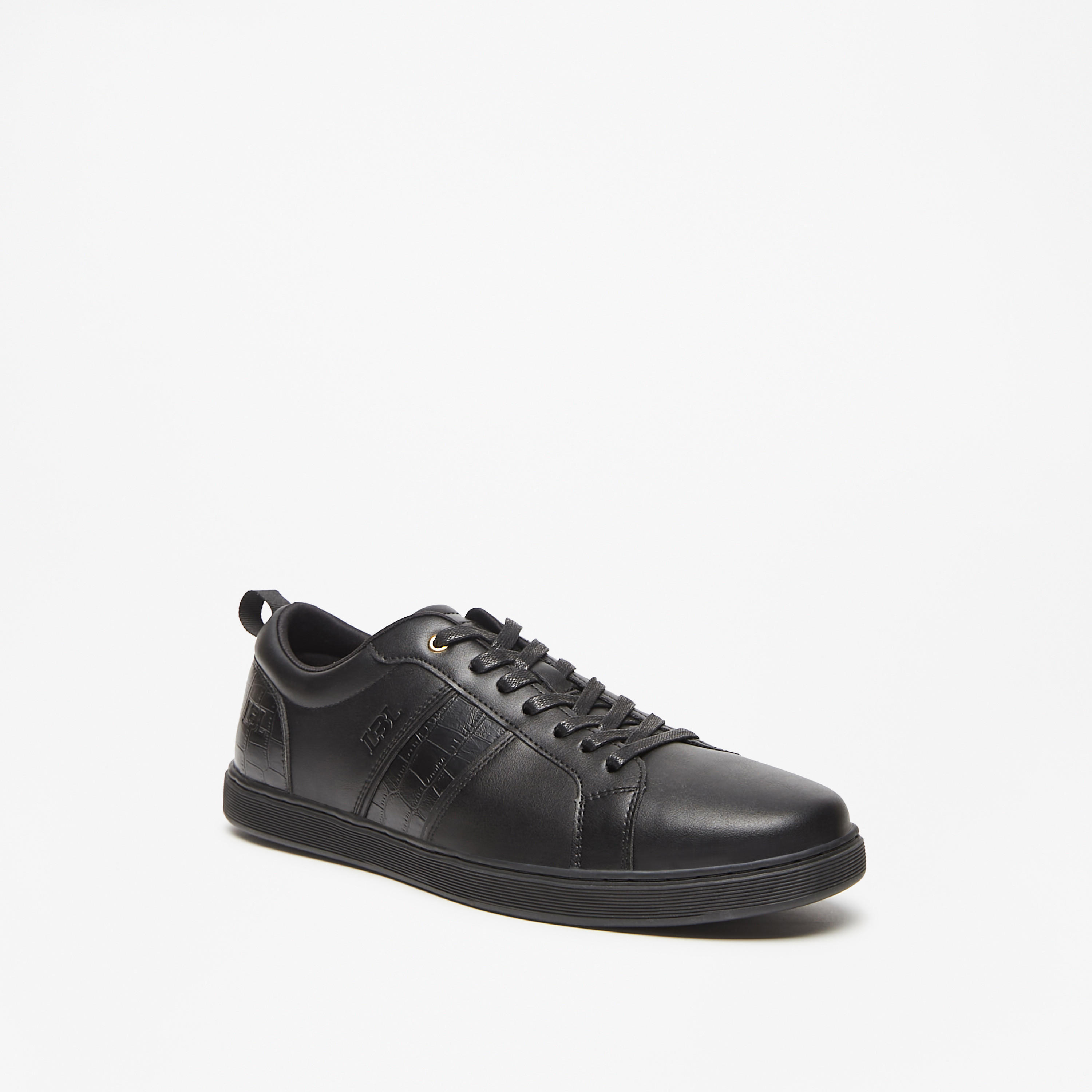 حذاء سنيكرز بارز الملمس برباط للرجال من إل بي إل من شوإكسبريس-men-shoes-sneakers-image-1