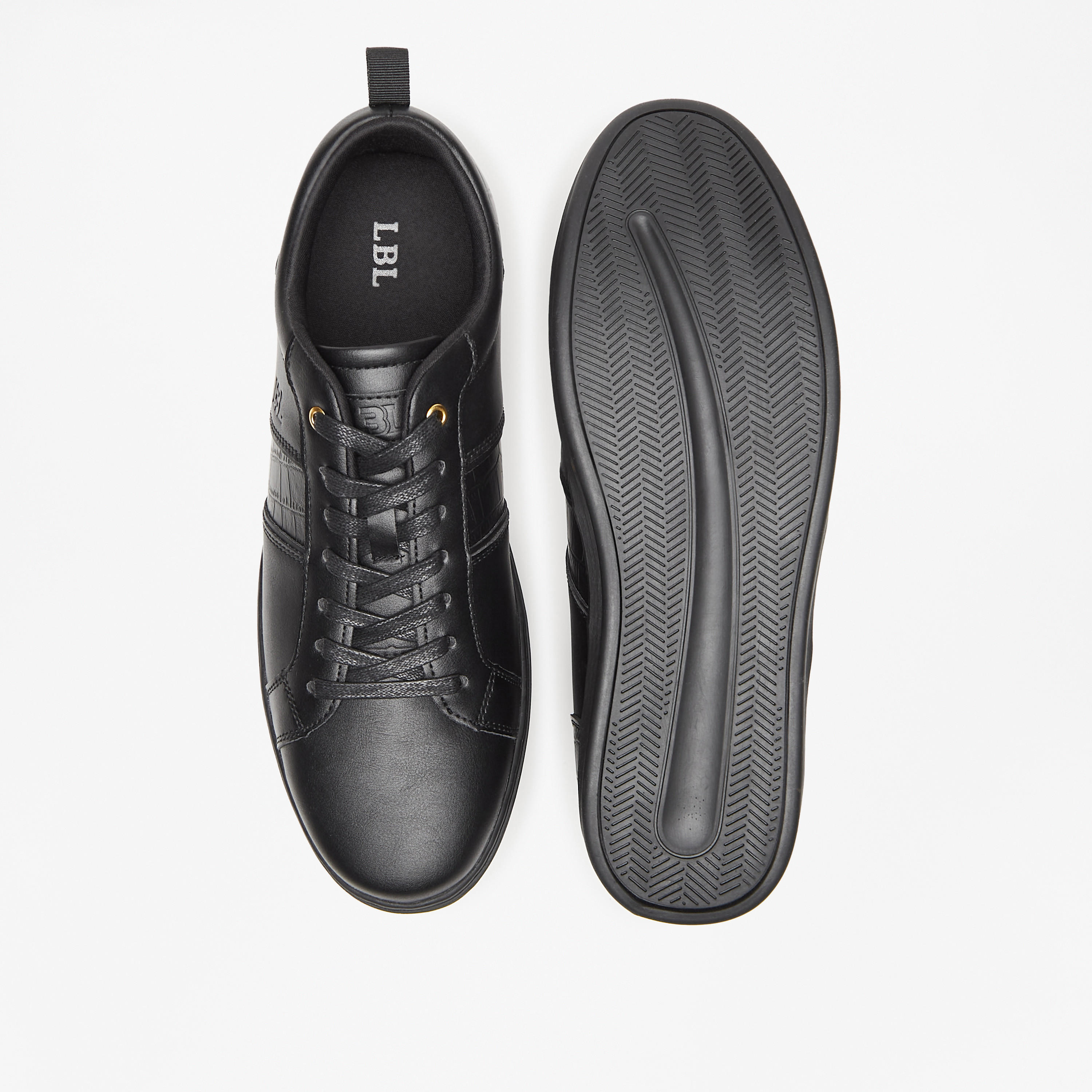 حذاء سنيكرز بارز الملمس برباط للرجال من إل بي إل من شوإكسبريس-men-shoes-sneakers-image-4