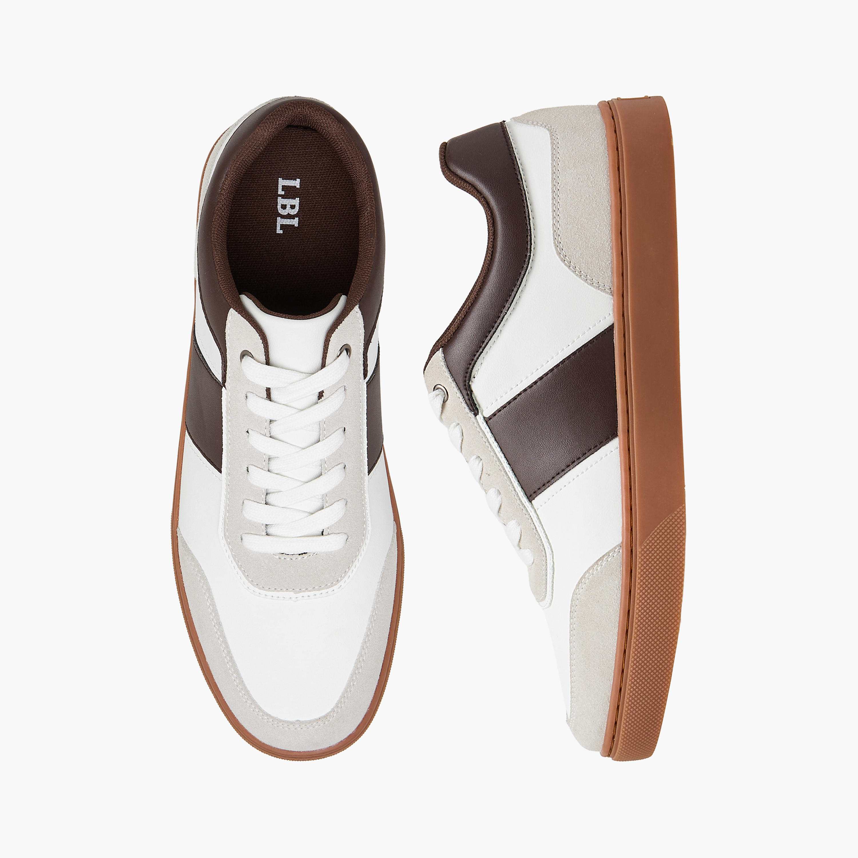 حذاء سنيكرز برباط إغلاق من إل بي إل من شو إكسبريس-men-shoes-sneakers-image-1