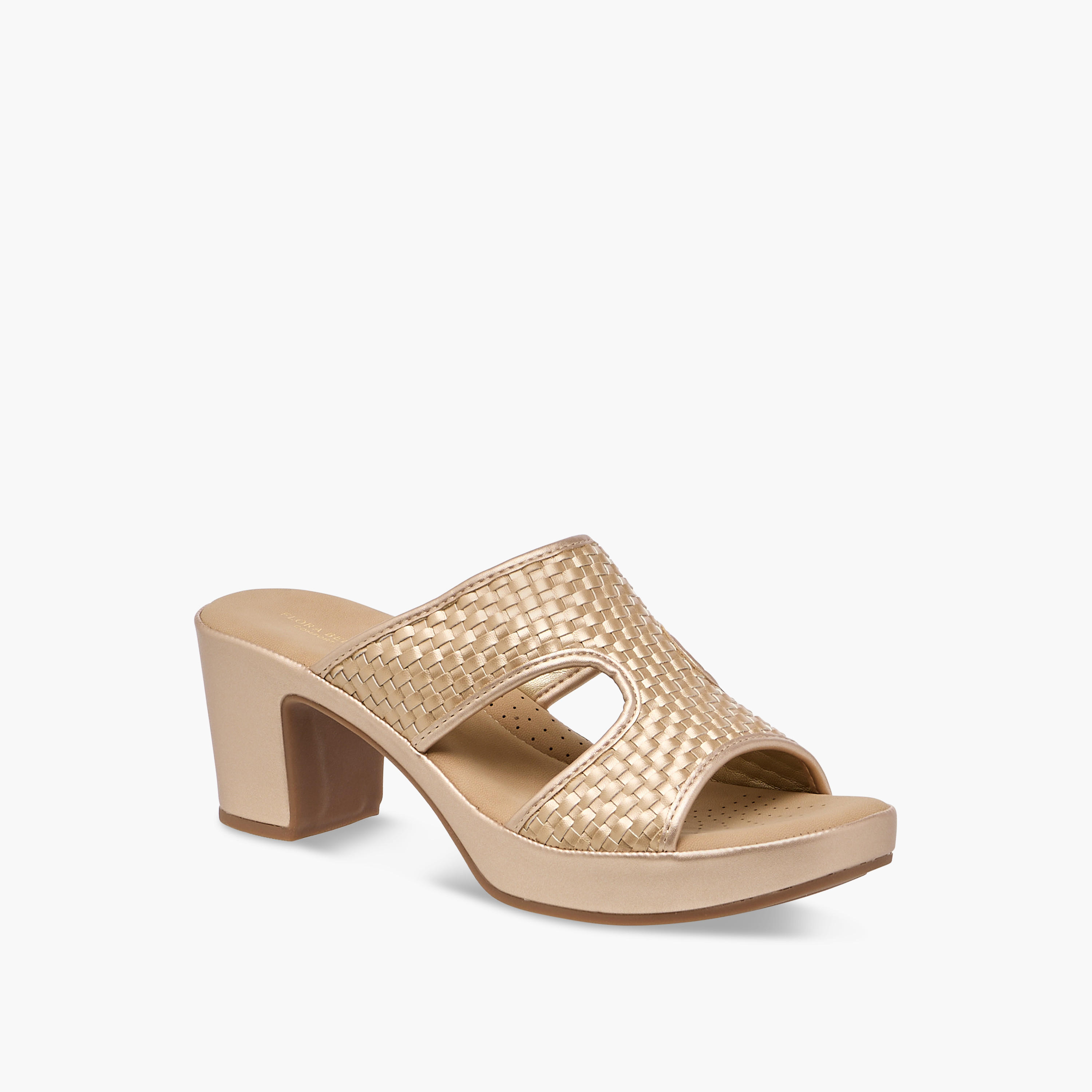 Flora Bella Textured Slip-On Sandals with Block Heels-women-shoes-sandals-heeled-image-2