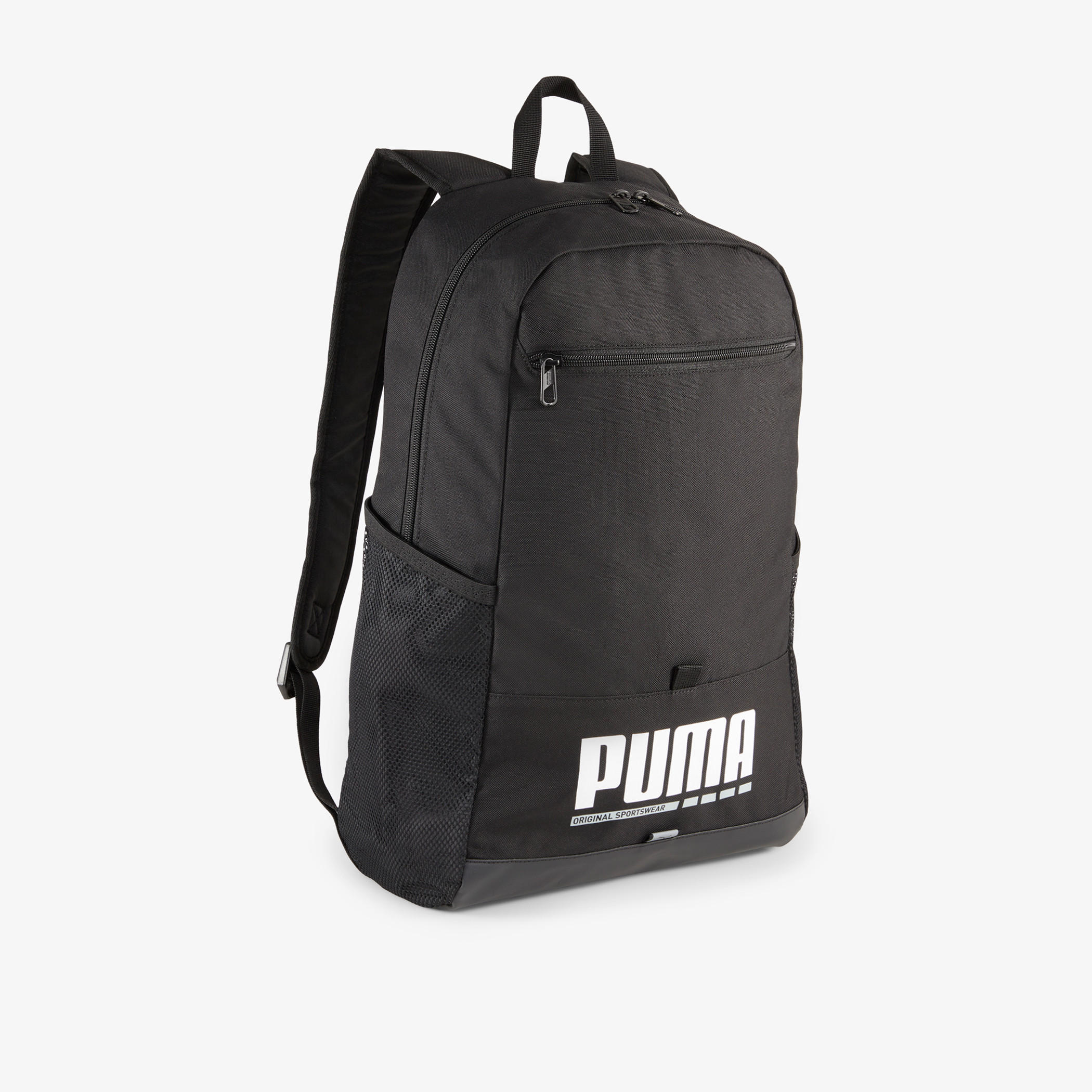 Puma Logo Print Backpack with Adjustable Straps and Zip Closure-school-bagsandbackpacks-backpacks-image-1