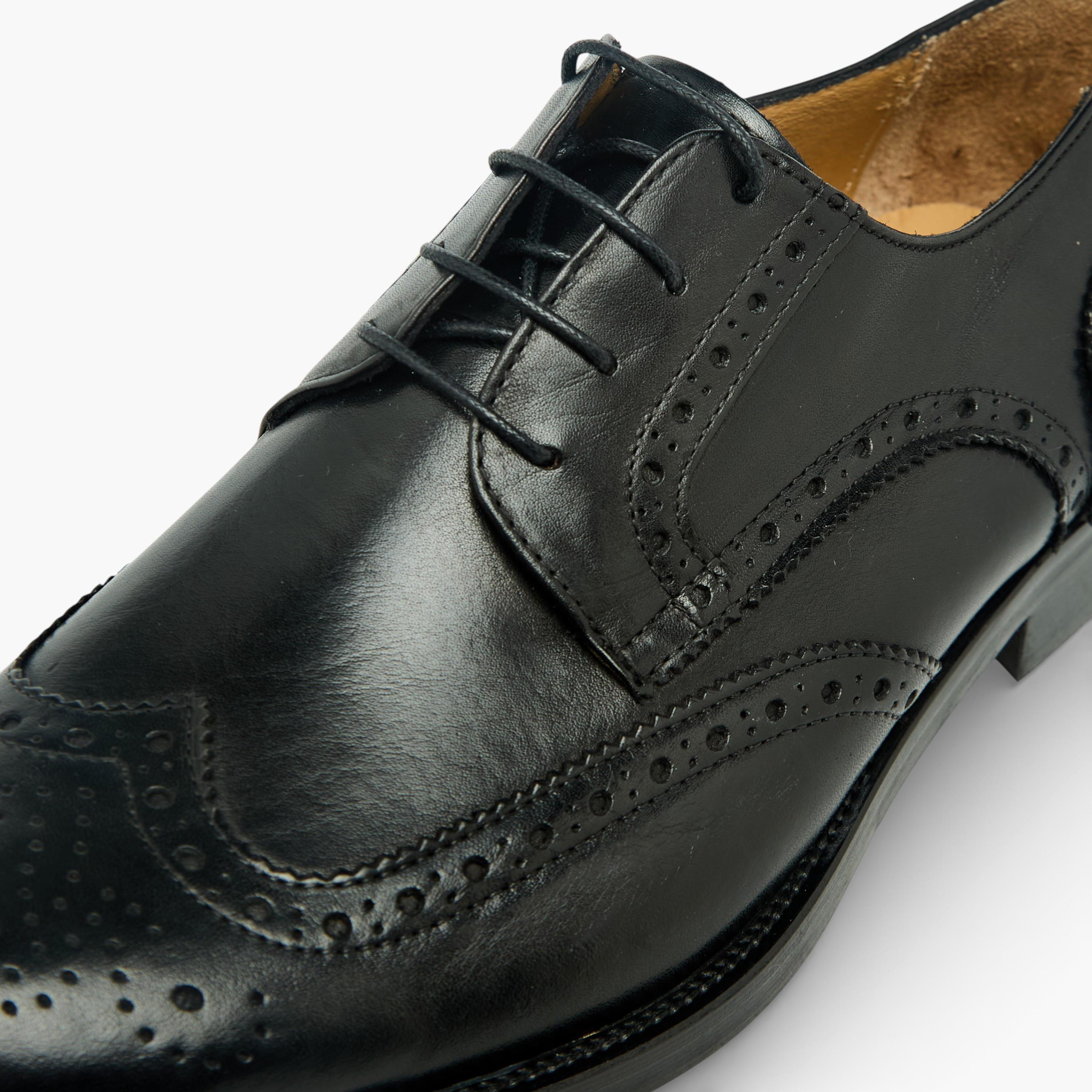 Duchini Men Genuine Leather Lace-Up Derby Shoes-men-shoes-formalshoes-image-4