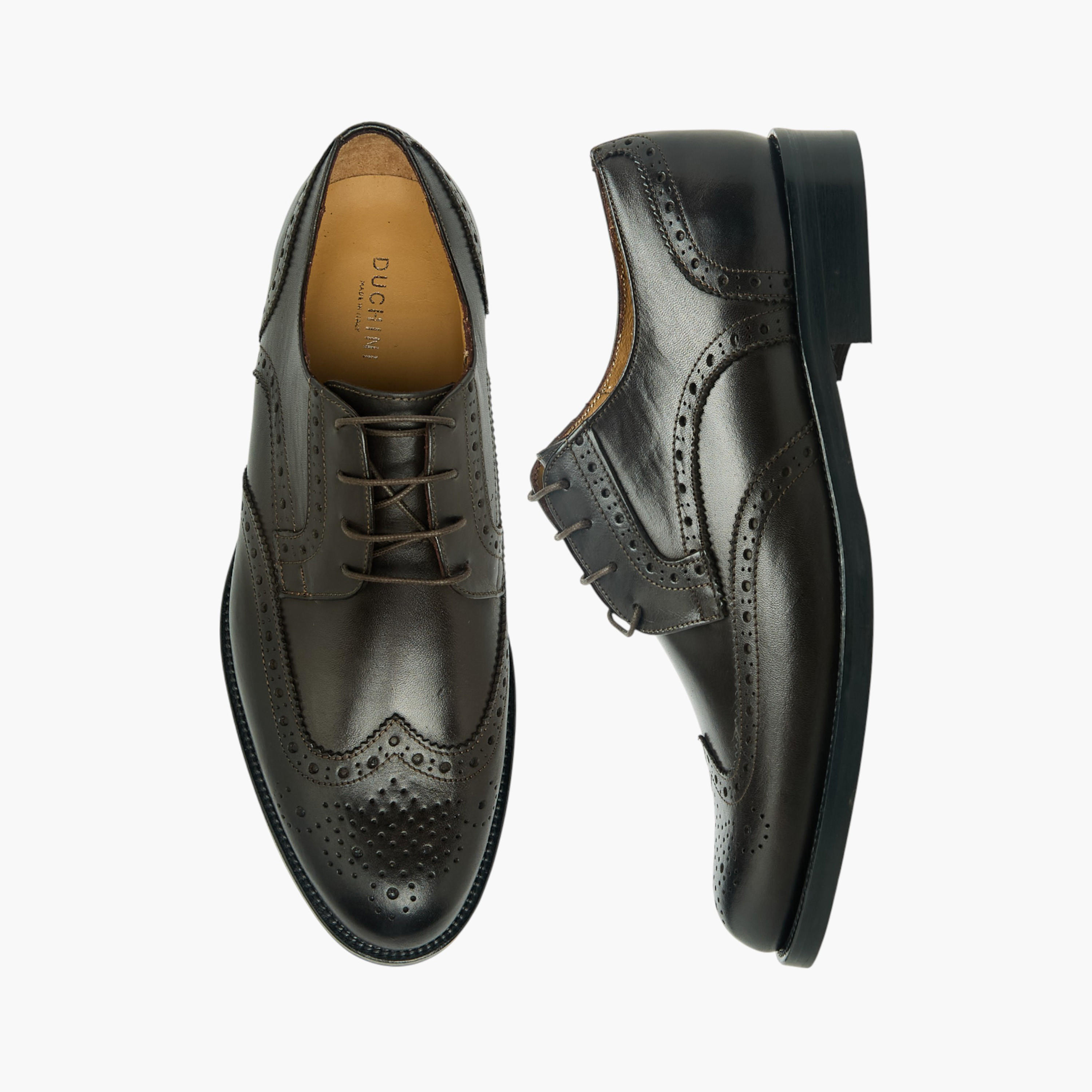 Duchini Men Genuine Leather Lace-Up Derby Shoes-men-shoes-formalshoes-image-1