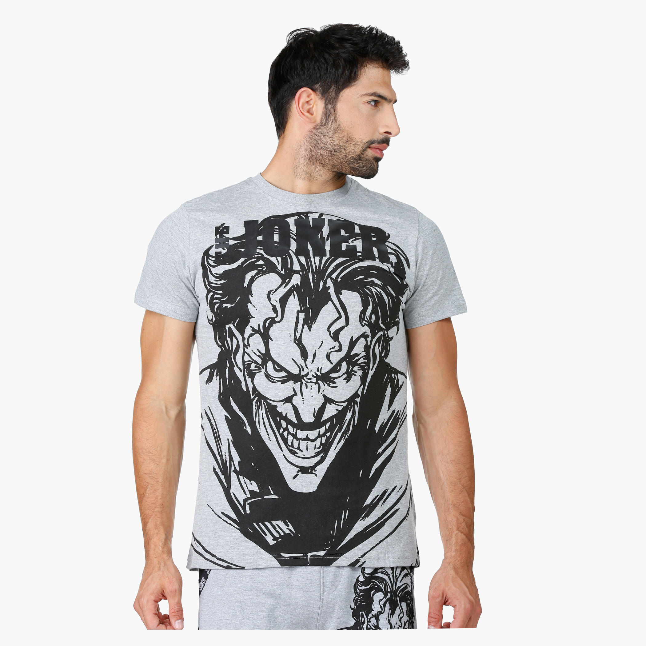 Batman Theme Printed T-Shirt with Round Neck and Short Sleeves-men-clothing-tshirtsandpolos-tshirts-image-1