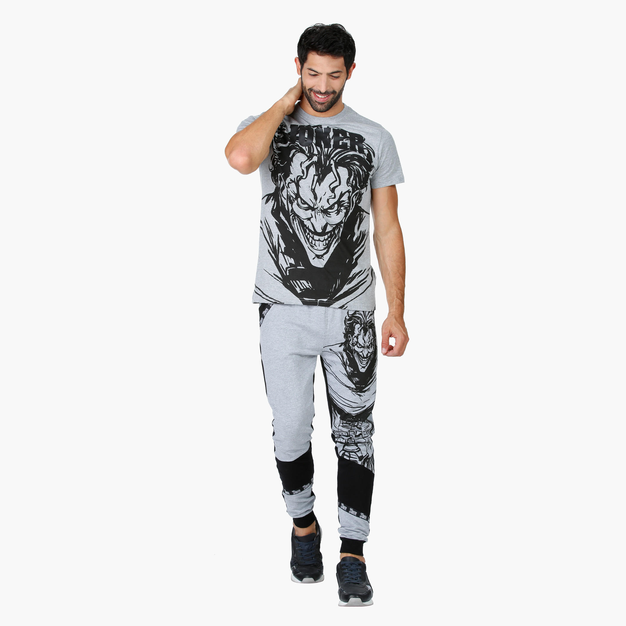 Batman Theme Printed T-Shirt with Round Neck and Short Sleeves-men-clothing-tshirtsandpolos-tshirts-image-5