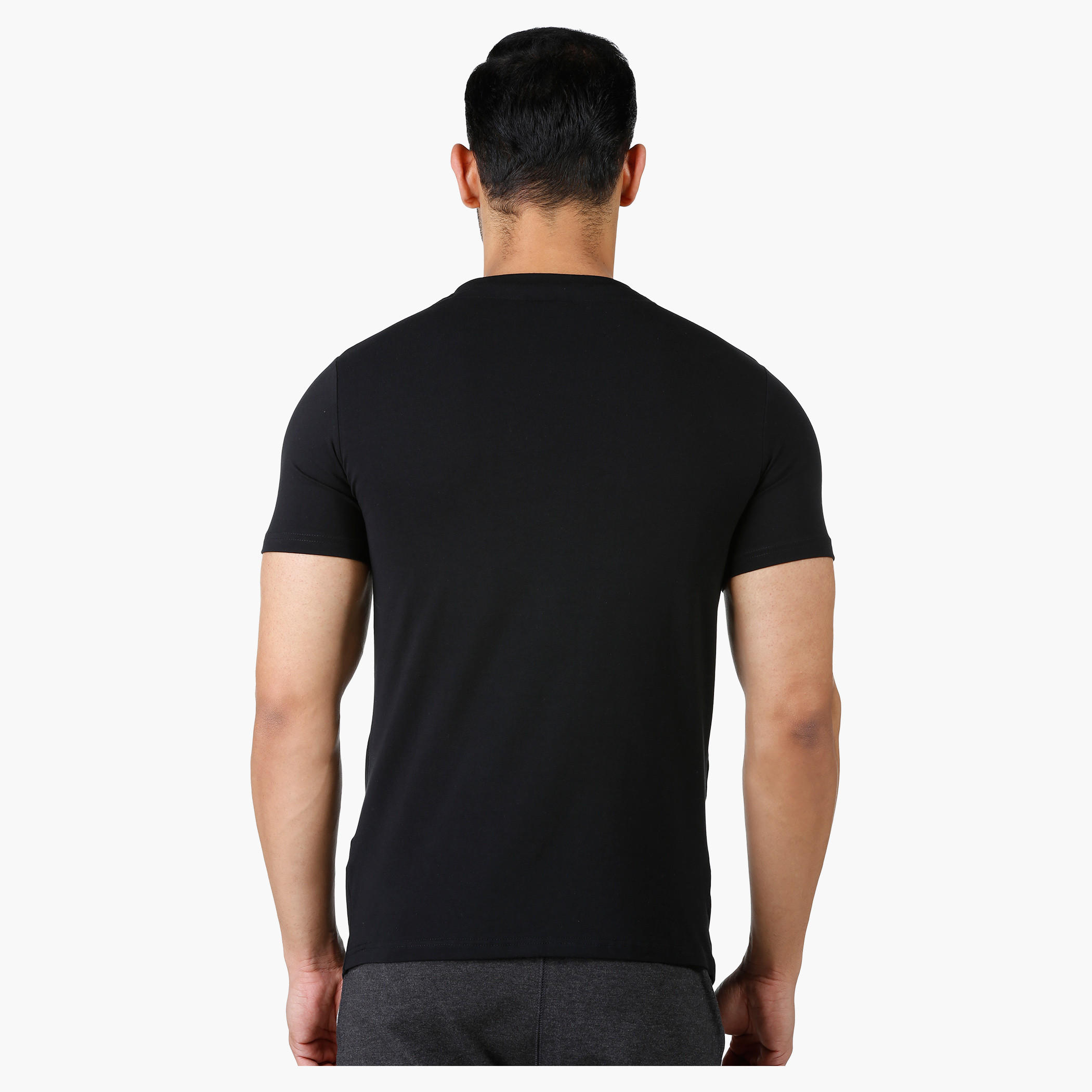 Superman Print T-Shirt with Round Neck and Short Sleeves-men-clothing-tshirtsandpolos-tshirts-image-2