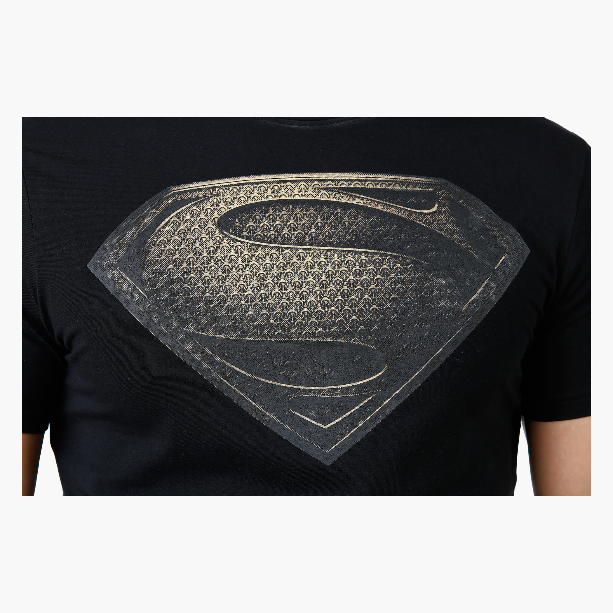 Superman Print T-Shirt with Round Neck and Short Sleeves-men-clothing-tshirtsandpolos-tshirts-image-4