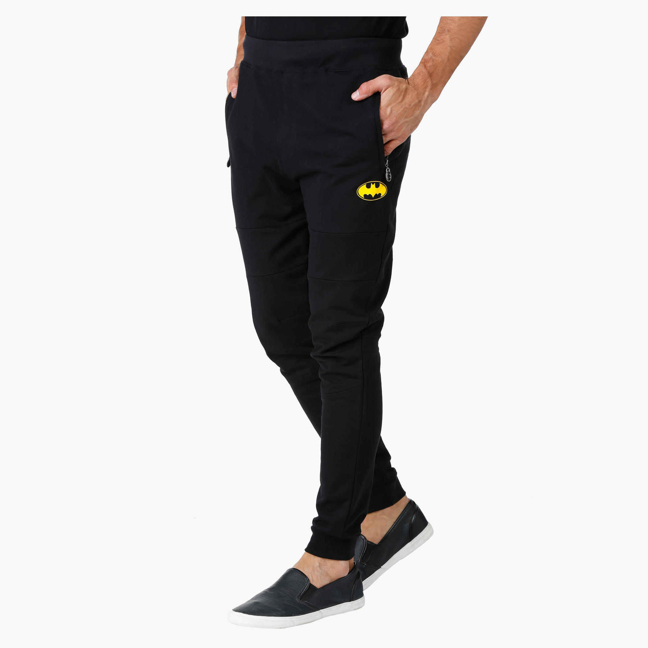 Batman Theme Cotton Joggers in Regular Fit-men-clothing-bottoms-joggers-image-3
