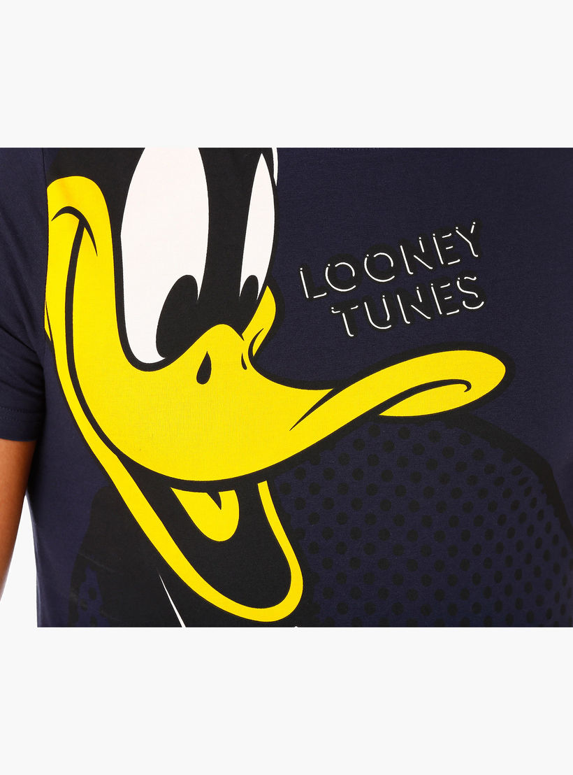 Looney Tunes Print T-Shirt with Round neck and Half Sleeves-men-clothing-tshirtsandpolos-tshirts-image-4