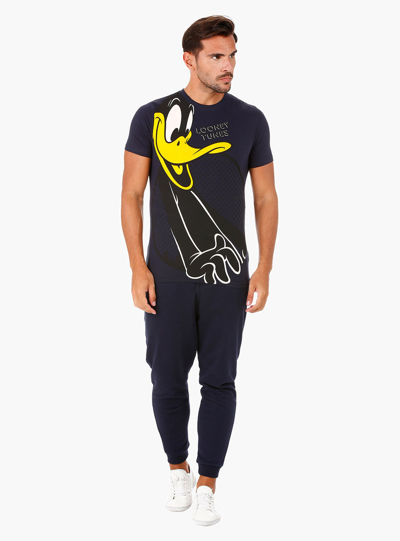 Looney Tunes Print T-Shirt with Round neck and Half Sleeves-men-clothing-tshirtsandpolos-tshirts-image-5