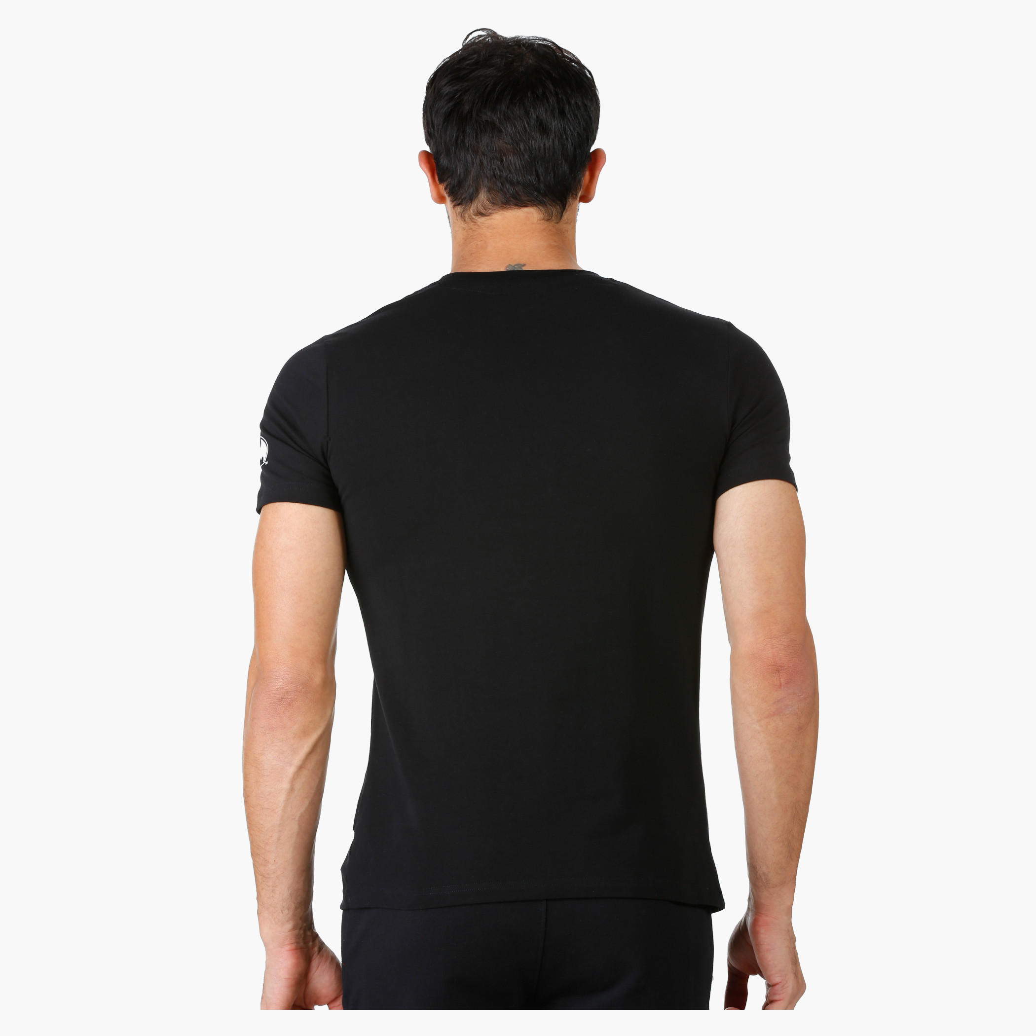 Batman Print T-Shirt with Round Neck and Short Sleeves-men-clothing-tshirtsandpolos-tshirts-image-2