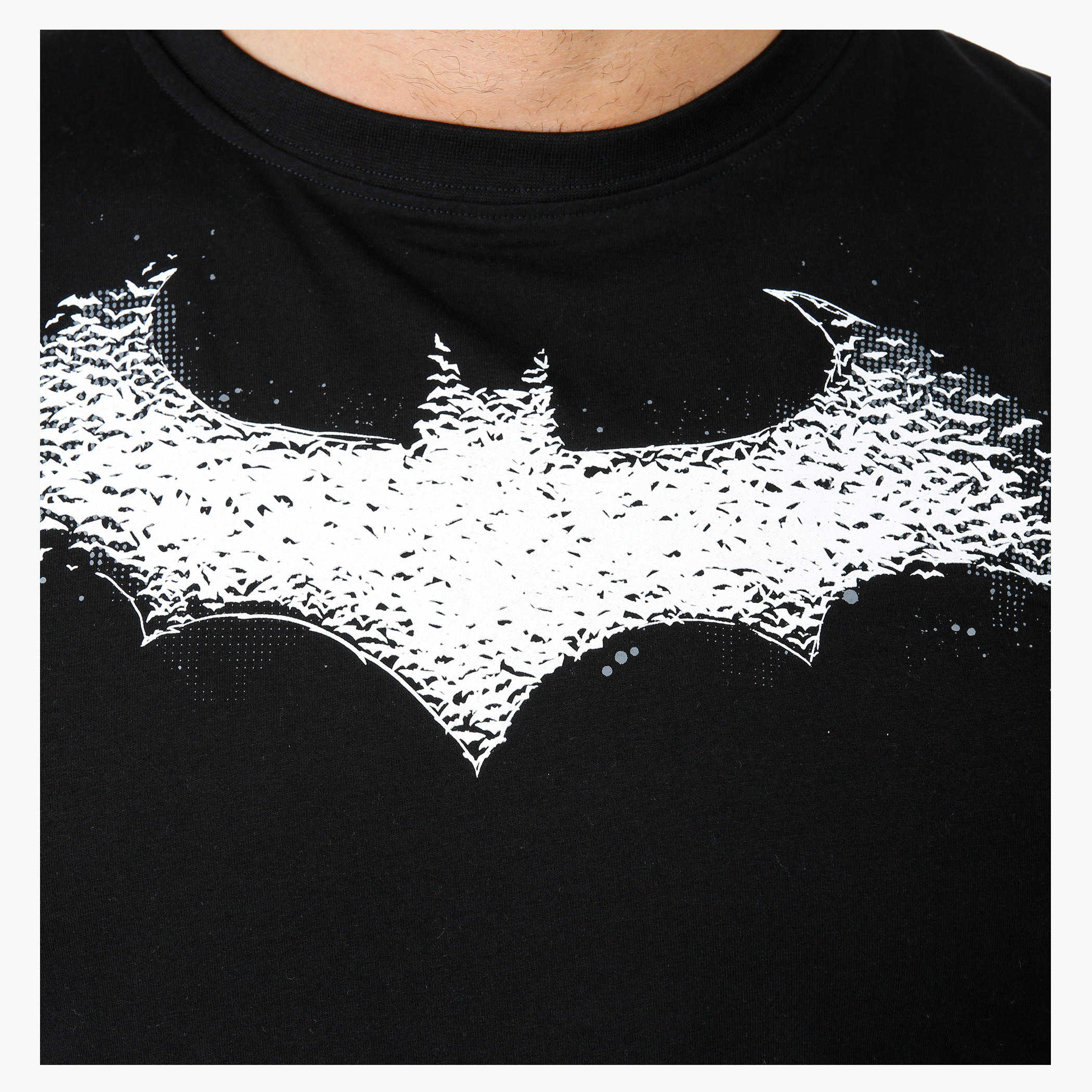 Batman Print T-Shirt with Round Neck and Short Sleeves-men-clothing-tshirtsandpolos-tshirts-image-4