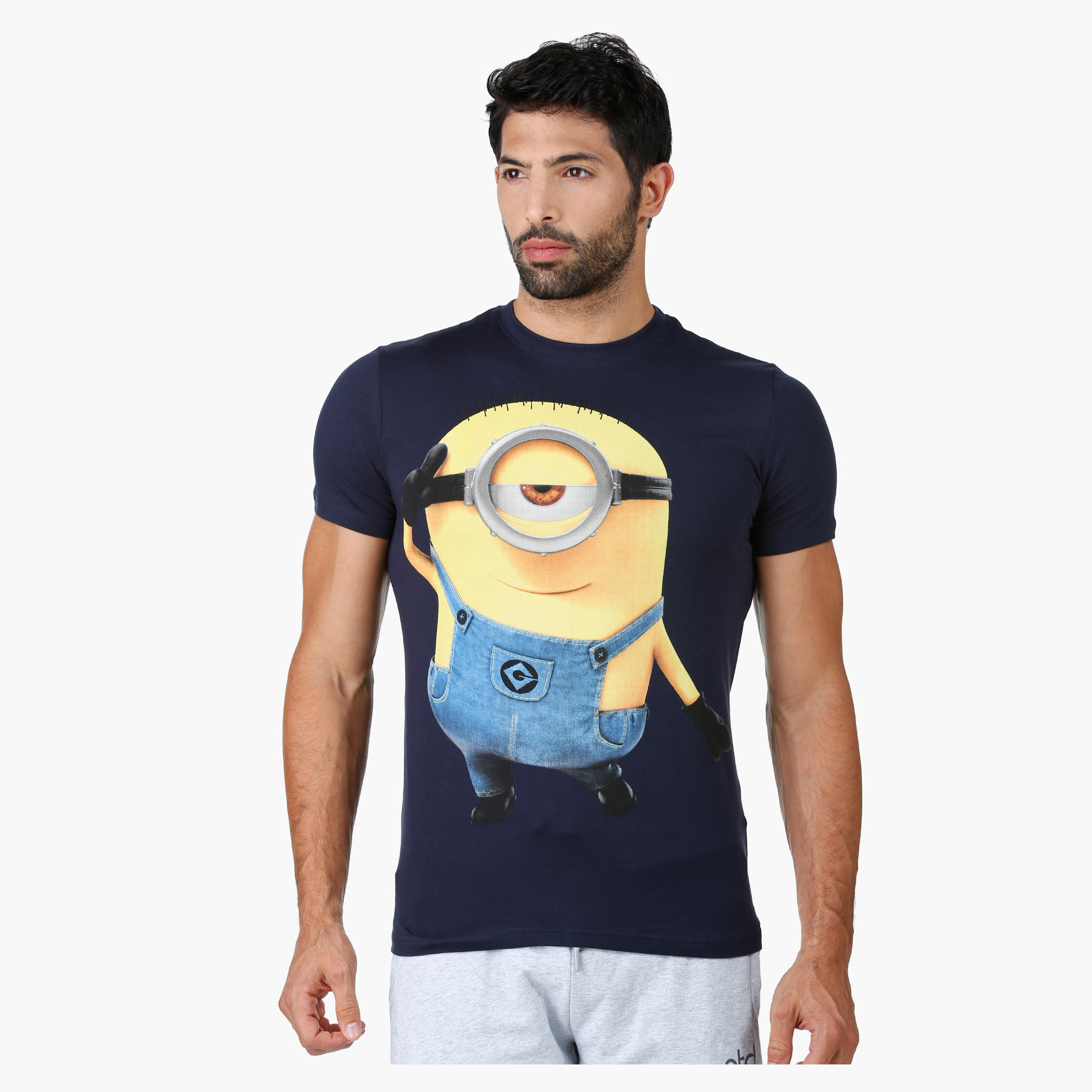 Despicable Me Theme Printed T-Shirt with Round neck and Half Sleeves-men-clothing-tshirtsandpolos-tshirts-image-1