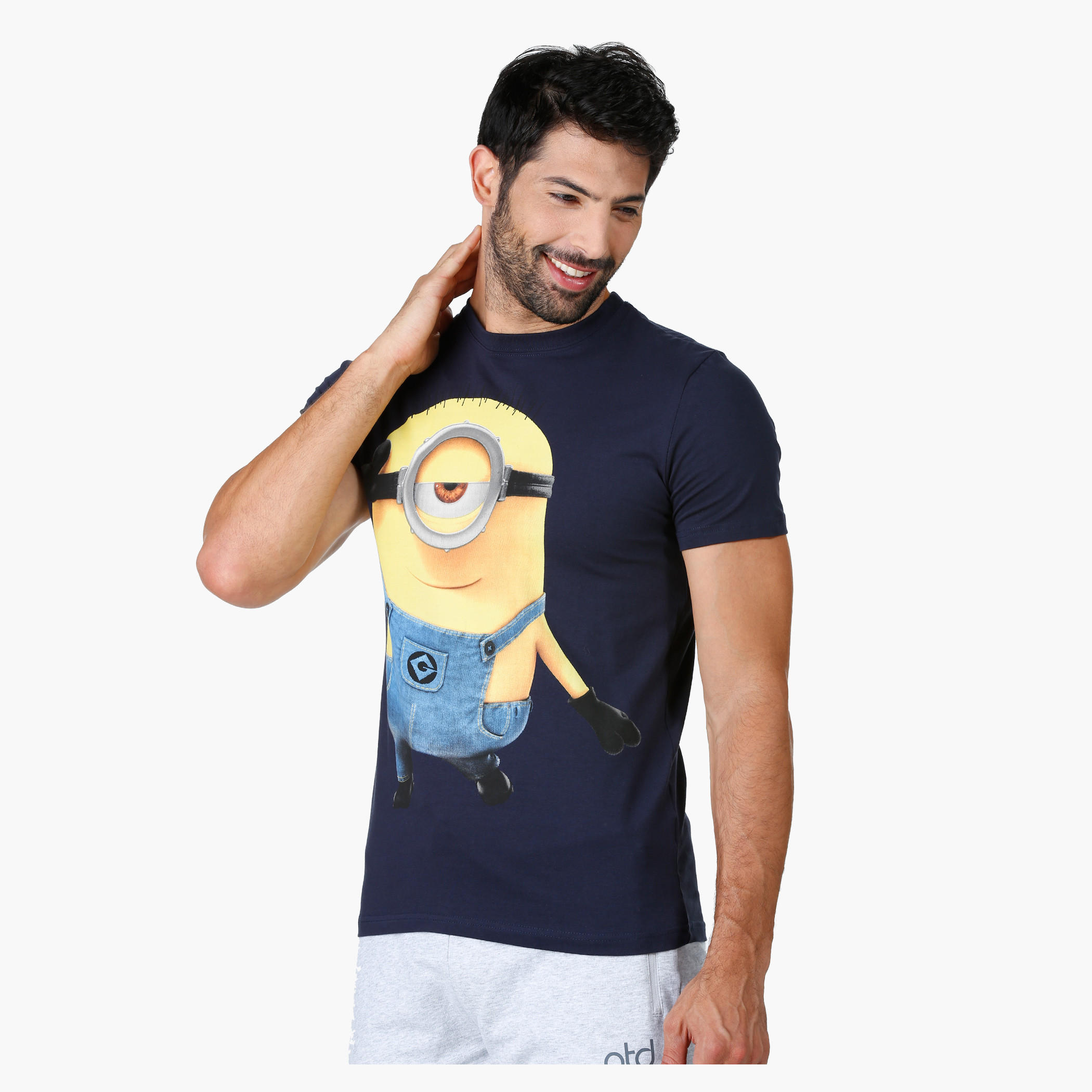 Despicable Me Theme Printed T-Shirt with Round neck and Half Sleeves-men-clothing-tshirtsandpolos-tshirts-image-3