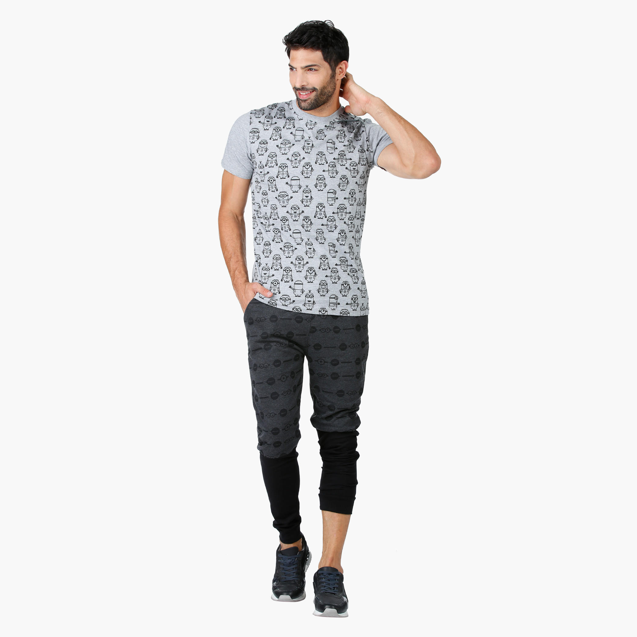Despicable Me Theme Knitted Joggers-men-clothing-bottoms-joggers-image-5