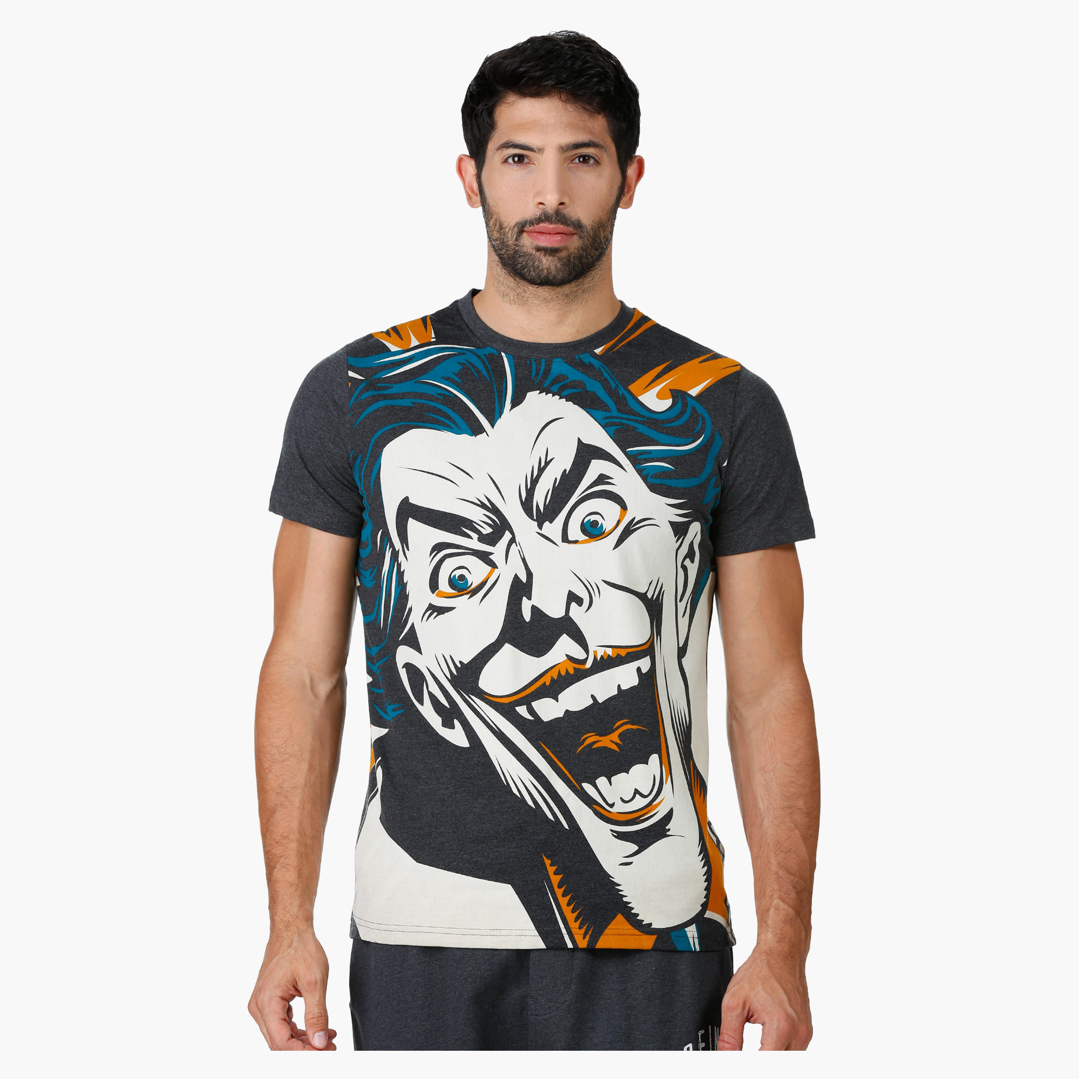 Printed T-Shirt with Round Neck and Short Sleeves-men-clothing-tshirtsandpolos-tshirts-image-1