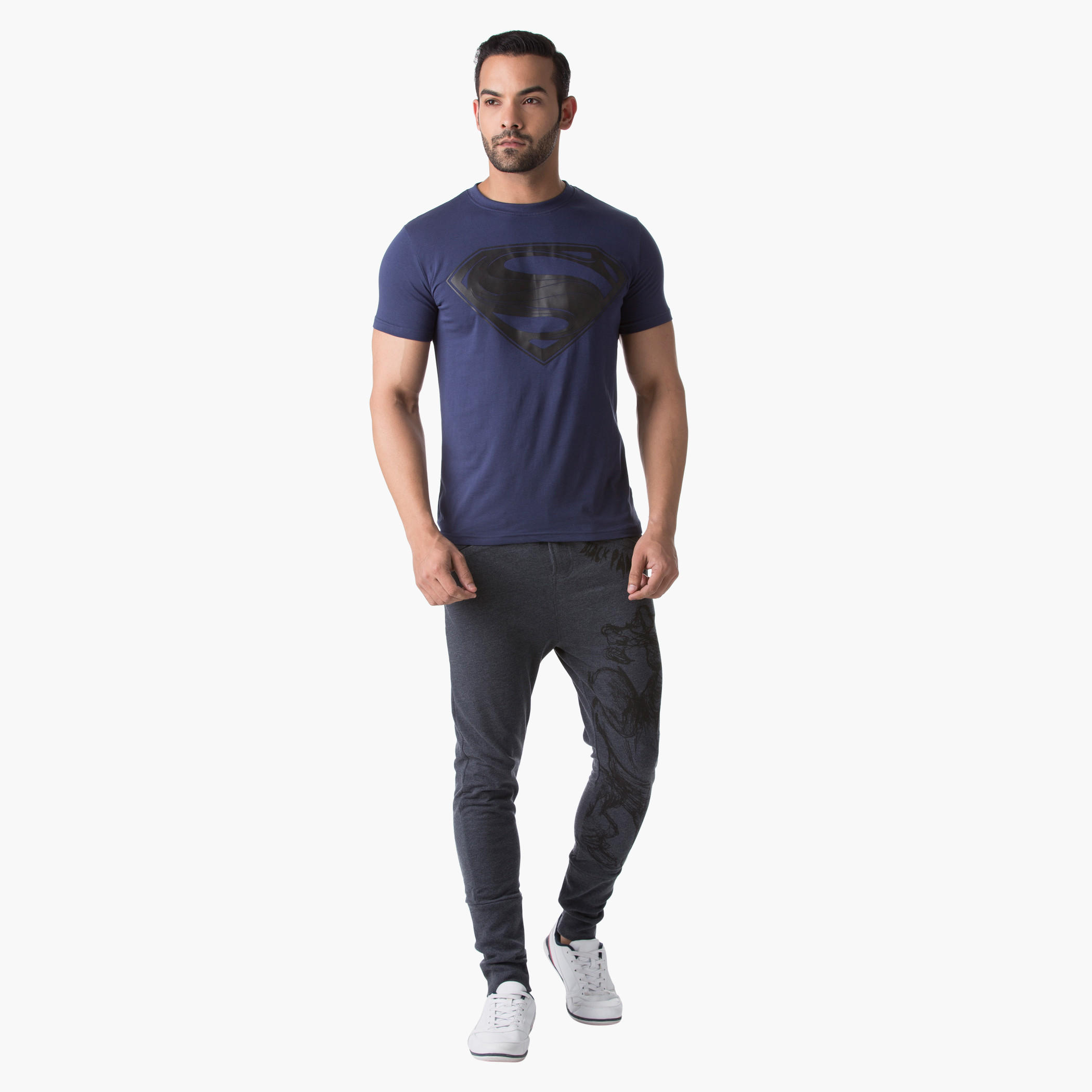 Superman Print T-Shirt with Round Neck and Half Sleeves-men-clothing-tshirtsandpolos-tshirts-image-5