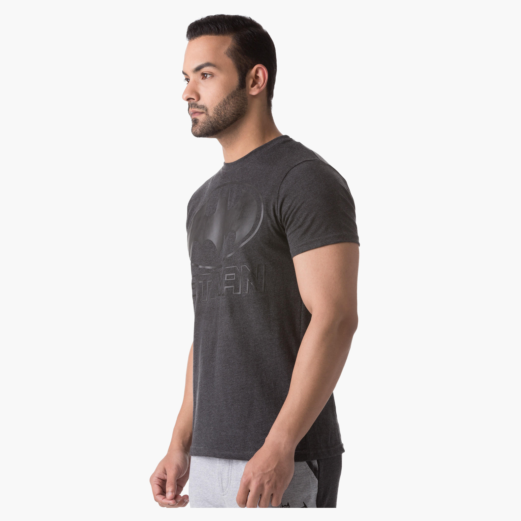 Batman Print T-Shirt with Round Neck and Half Sleeves-men-clothing-tshirtsandpolos-tshirts-image-3