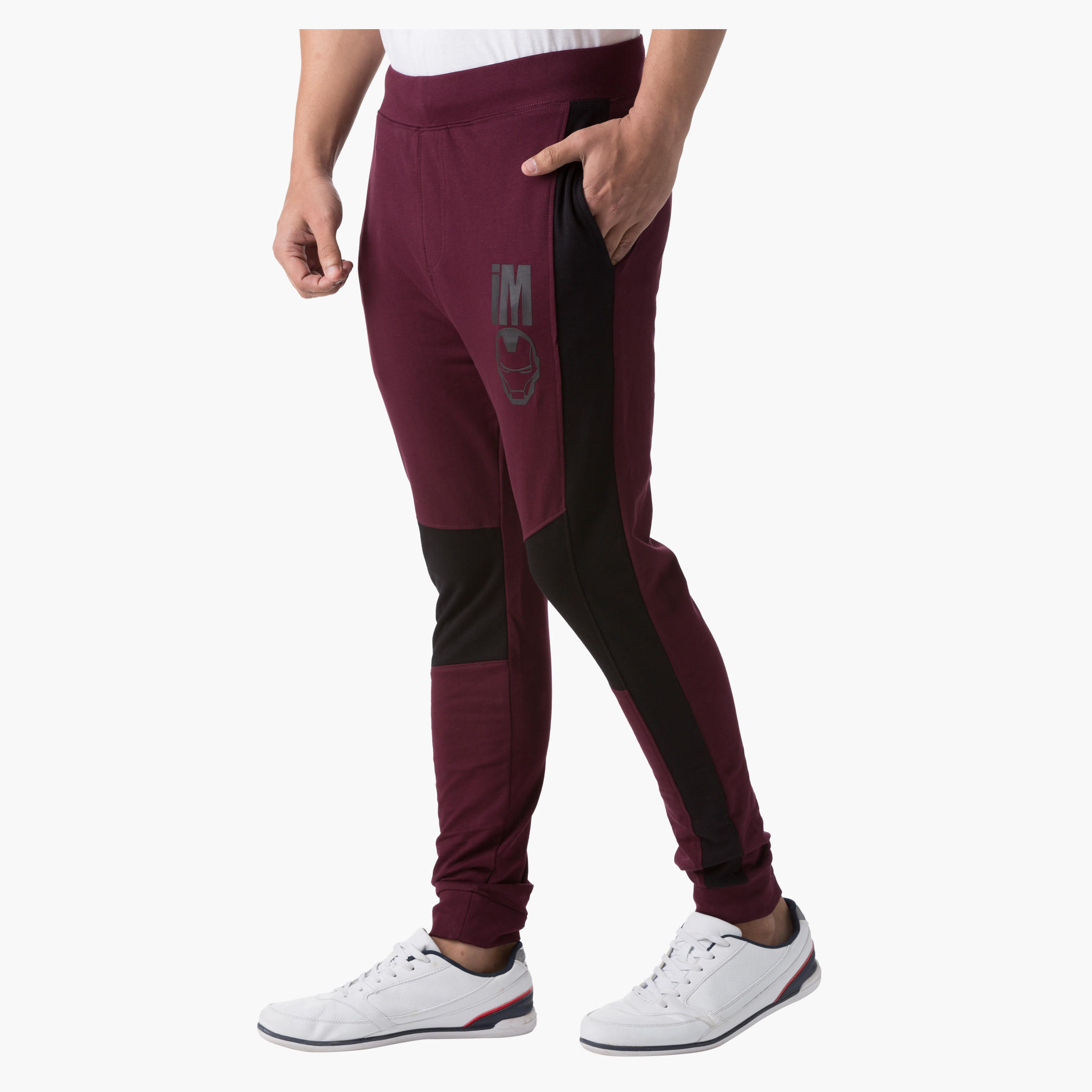 Iron Man Print Jog Pants in Slim Fit-men-clothing-bottoms-joggers-image-3