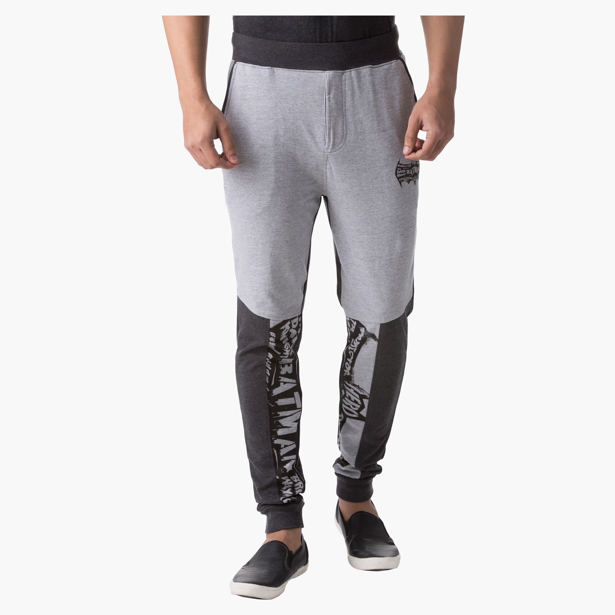 Batman Print Jog Pants in Slim Fit-men-clothing-bottoms-joggers-image-1