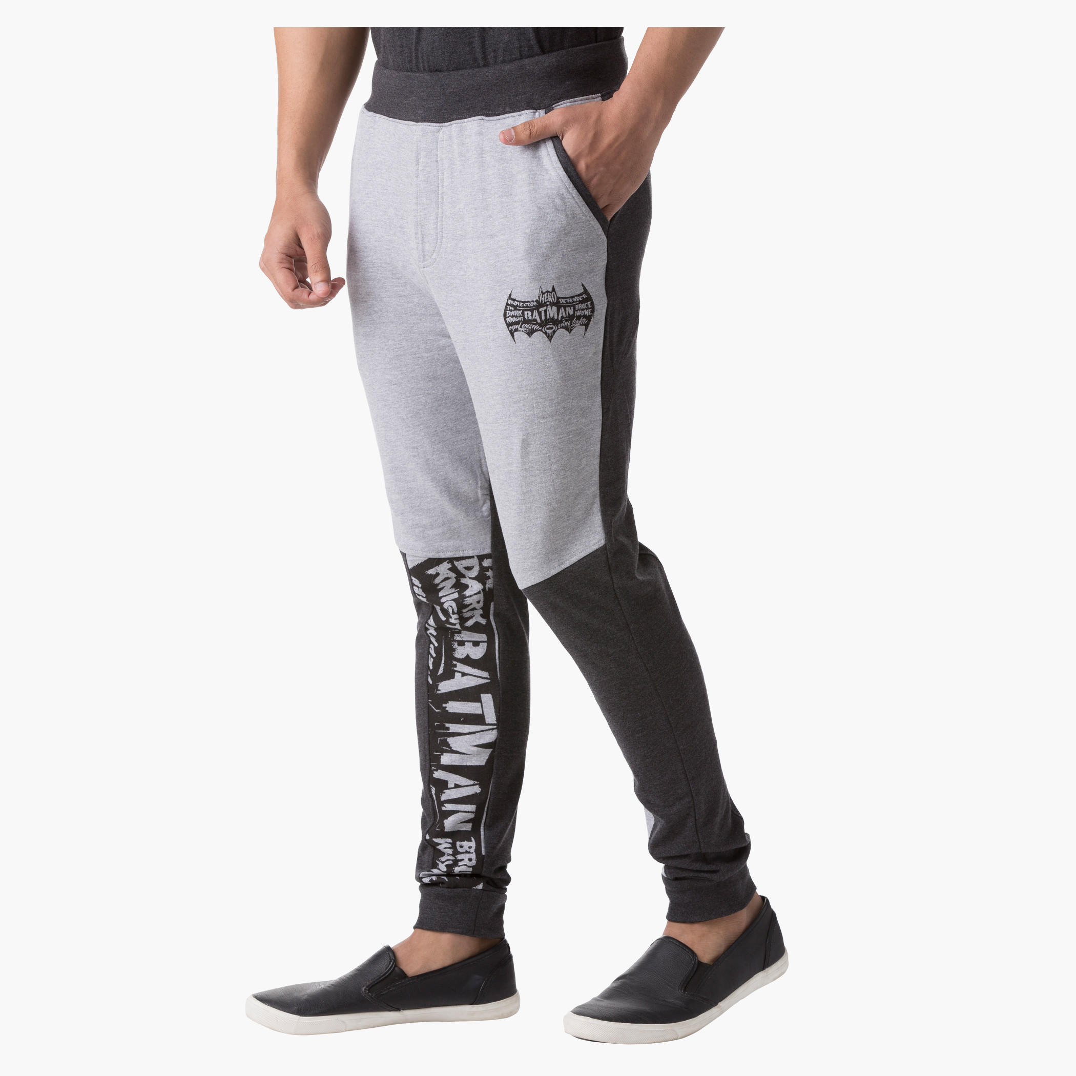 Batman Print Jog Pants in Slim Fit-men-clothing-bottoms-joggers-image-3