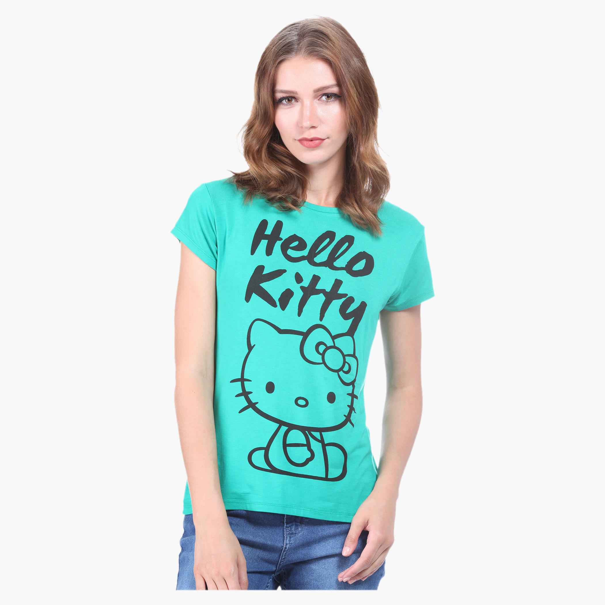 Hello Kitty Printed T-shirt-women-clothing-tshirts-image-5