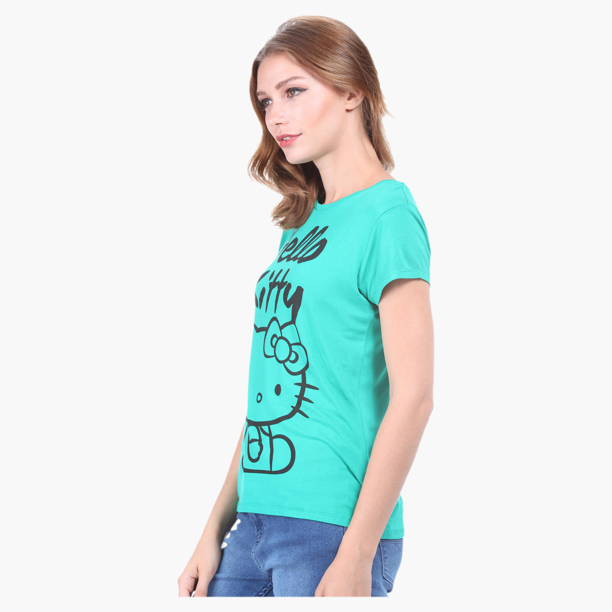 Hello Kitty Printed T-shirt-women-clothing-tshirts-image-3