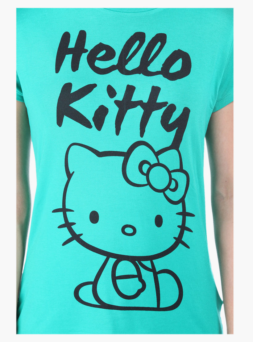 Hello Kitty Printed T-shirt-women-clothing-tshirts-image-4