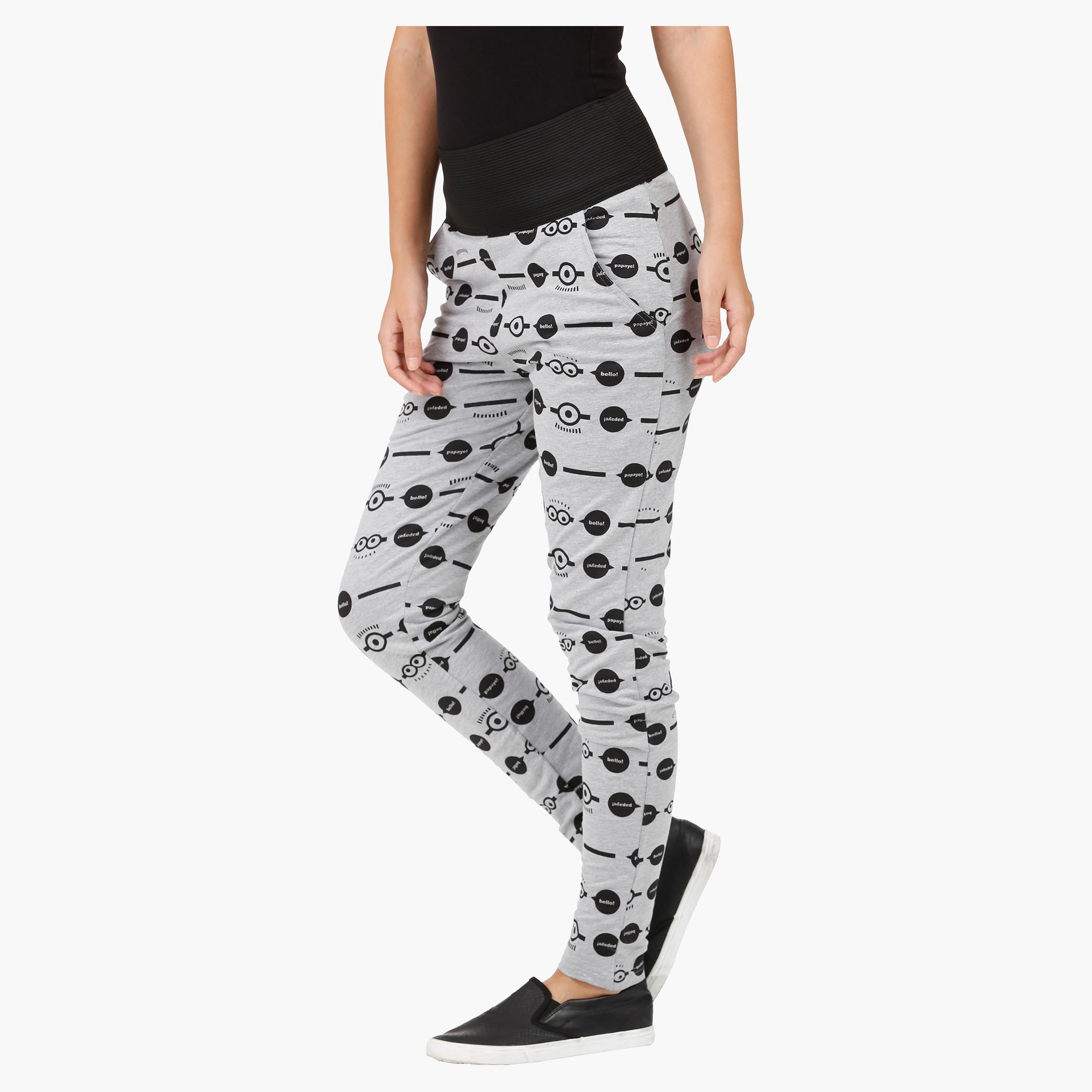 Minion Print Jog Pants-women-clothing-bottoms-joggers-image-3