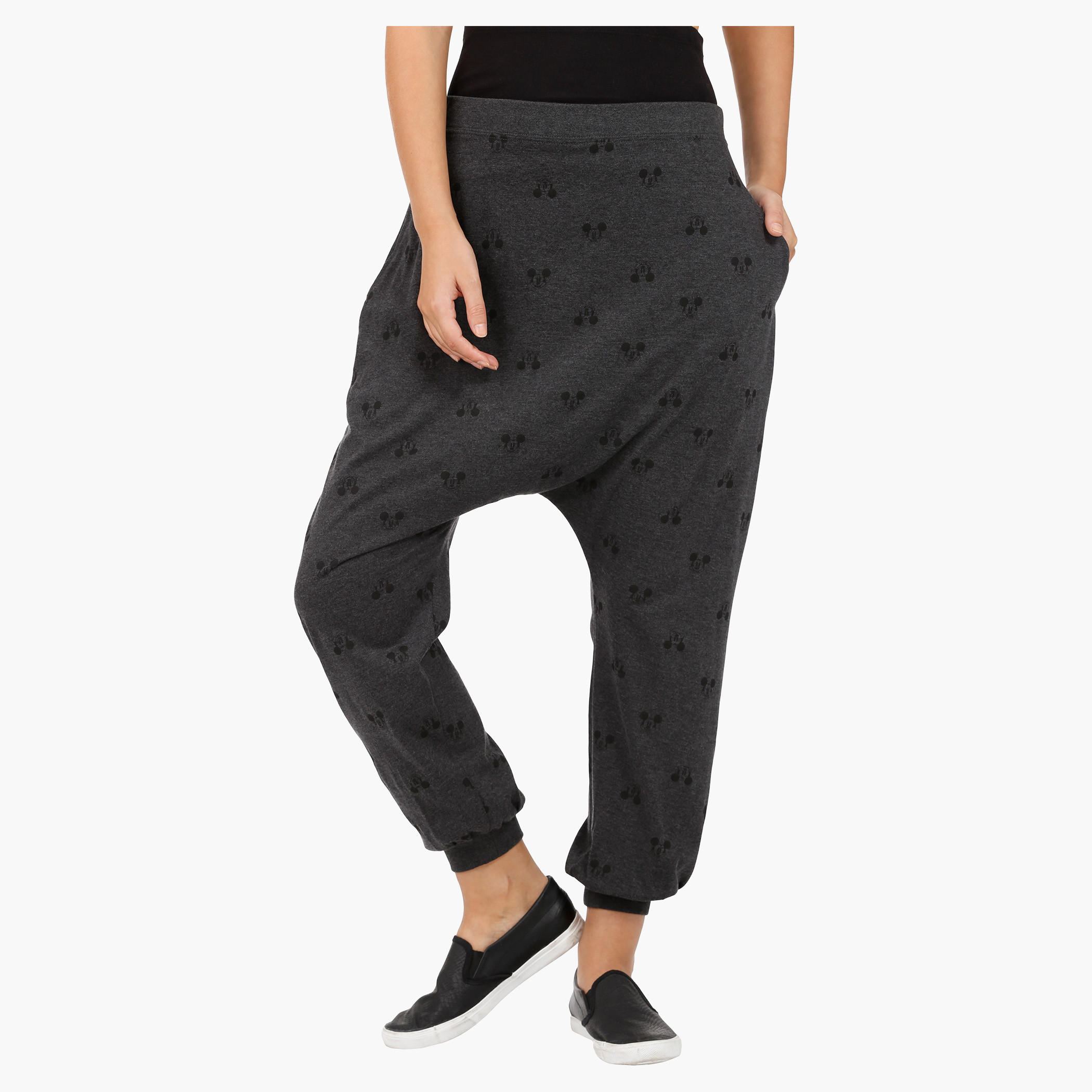Minnie Mouse Print Jog Pants-women-clothing-bottoms-joggers-image-1