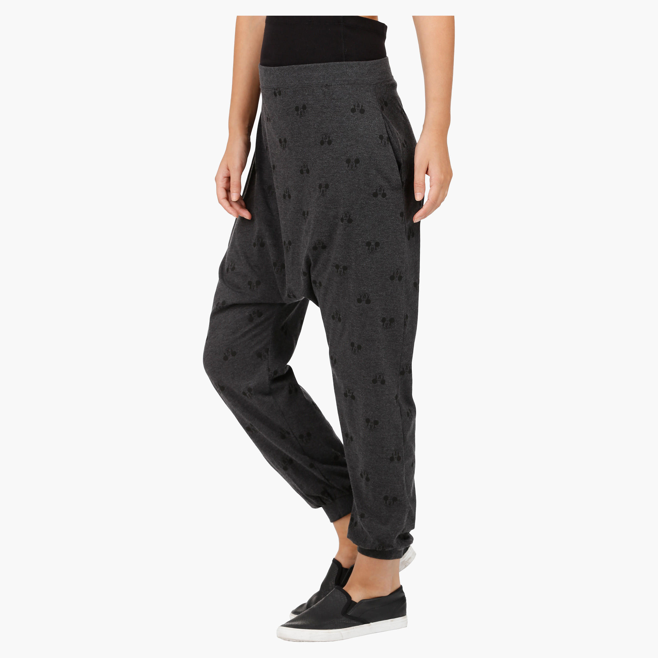 Minnie Mouse Print Jog Pants-women-clothing-bottoms-joggers-image-3