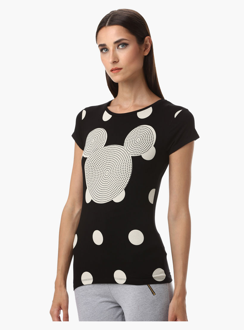Printed T-Shirt with Half Sleeves-women-clothing-tshirts-image-3