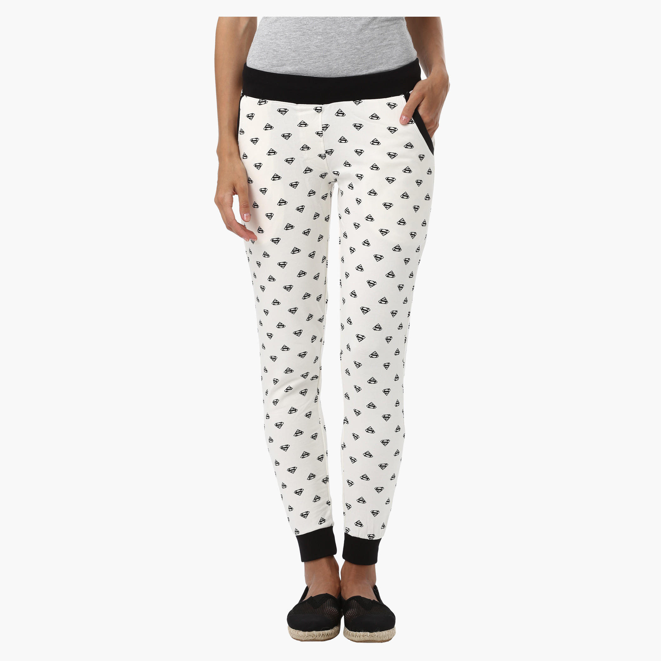 Casual Jog Pant with Superman Print All Over-women-clothing-bottoms-leggings-image-1